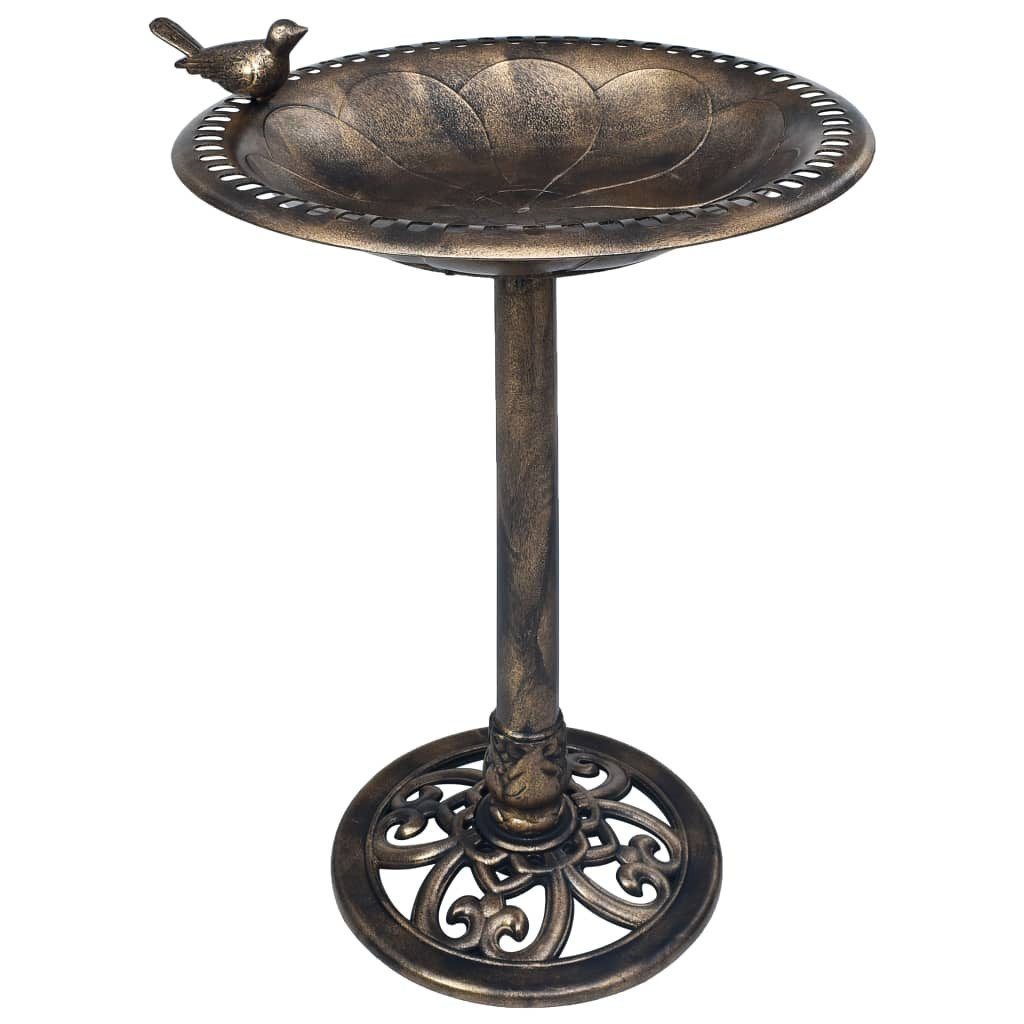 Vogeltränke Vogelbad Bronzen Kunststoff Vogeltränke Trinkwasser Regenwasser Vögel