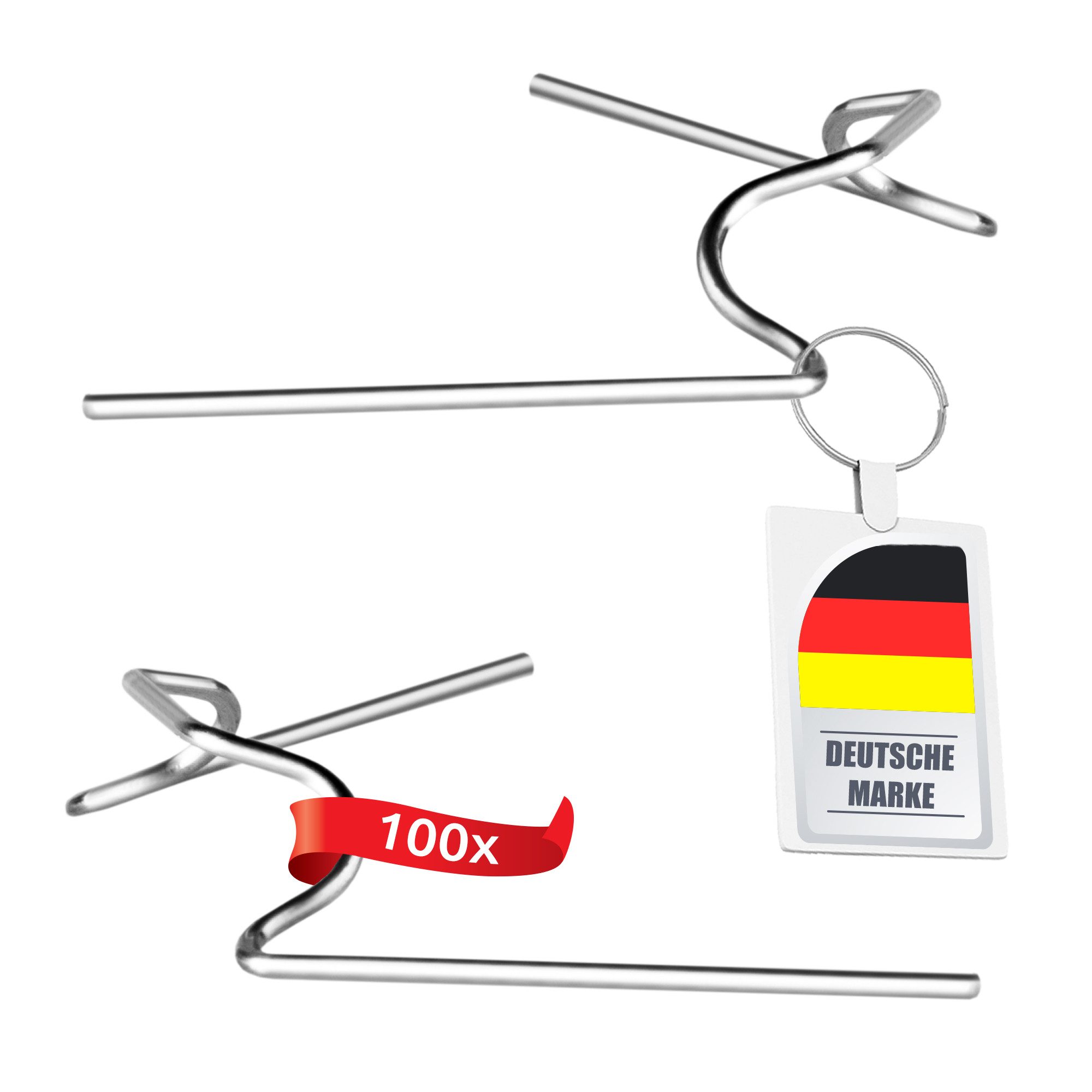 ECENCE Gewächshaus 100x Gewächshaus-Klammern Befestigungsklammern