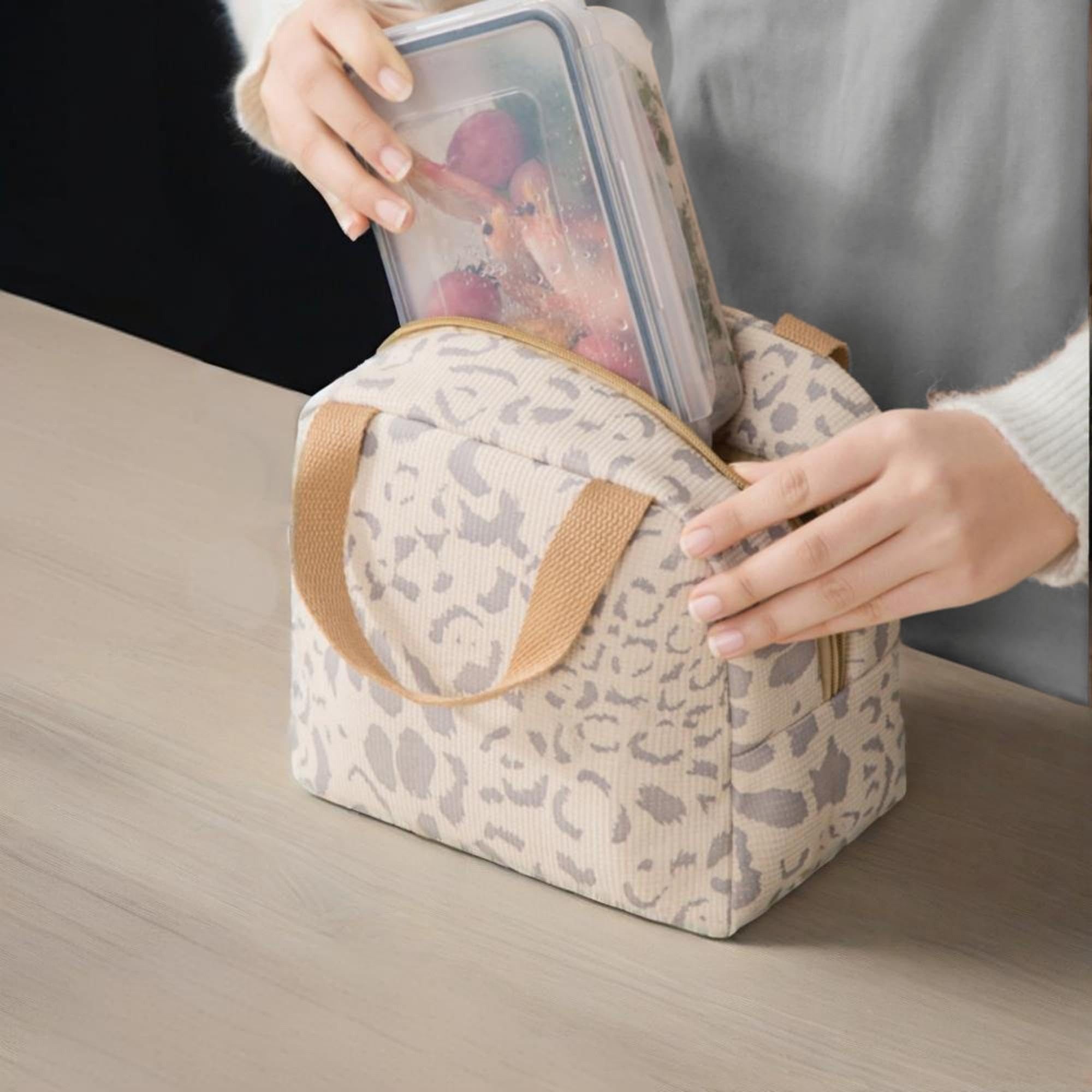 Diwzbyn Kühltasche Kleine Kühltasche Für Unterwegs - Wiederverwendbare, Wasserdichte, Isolierte Lunchtasche mit Alufolie Thermo-Isolierung