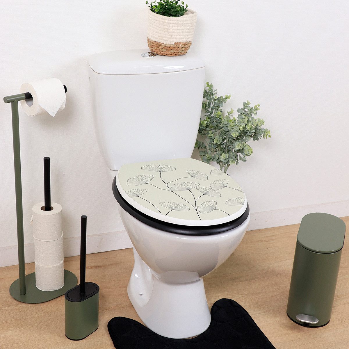 LikeKa WC-Sitz Toilettensitz mit MDF-Holzkern Toilettendeckel günstig online kaufen