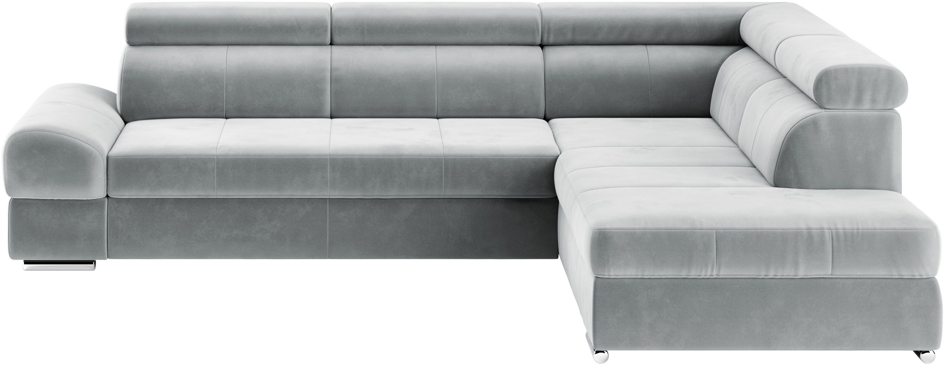 sit&more Ecksofa "Broadway L-Form", mit verstellbaren Kopfteilen, wahlweise günstig online kaufen