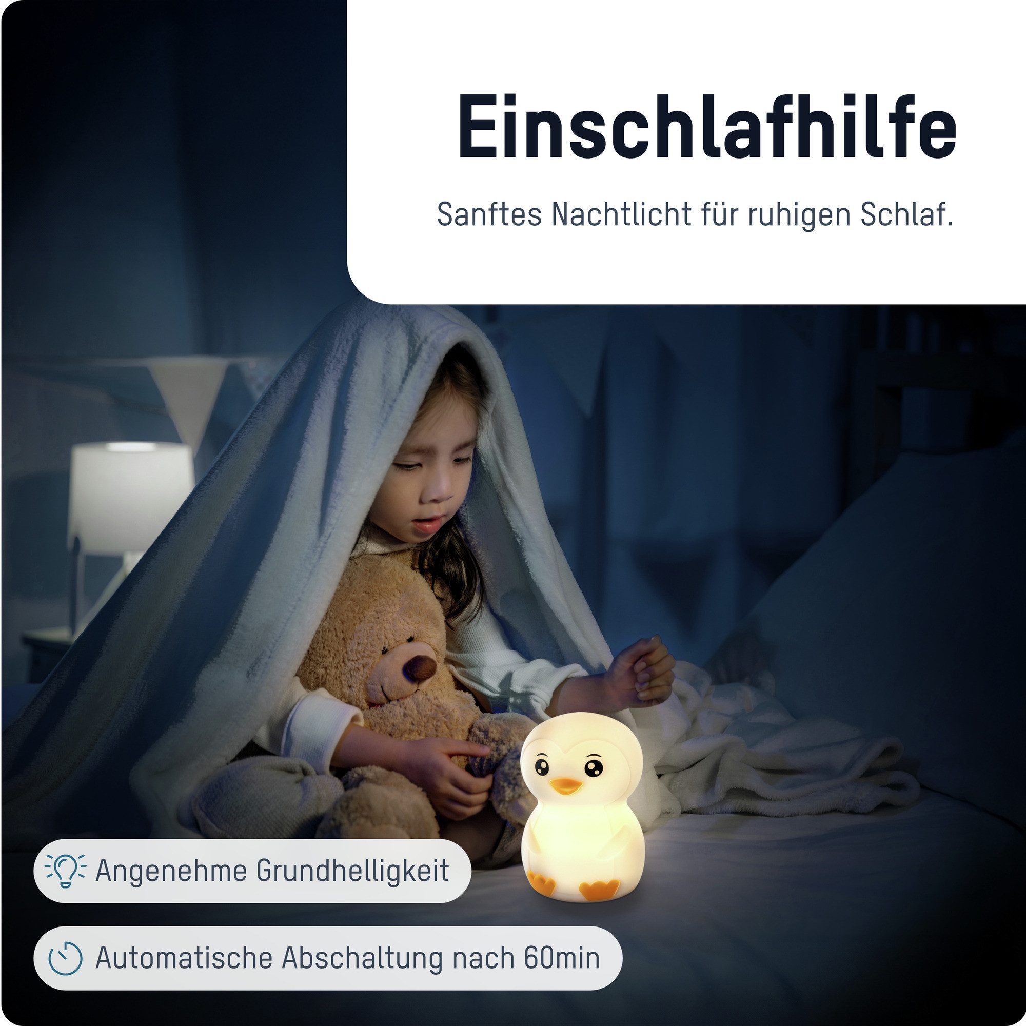ANSMANN AG LED Nachtlicht Nachtlicht Kinder Silikon aufladbar dimmbar 7 Far günstig online kaufen