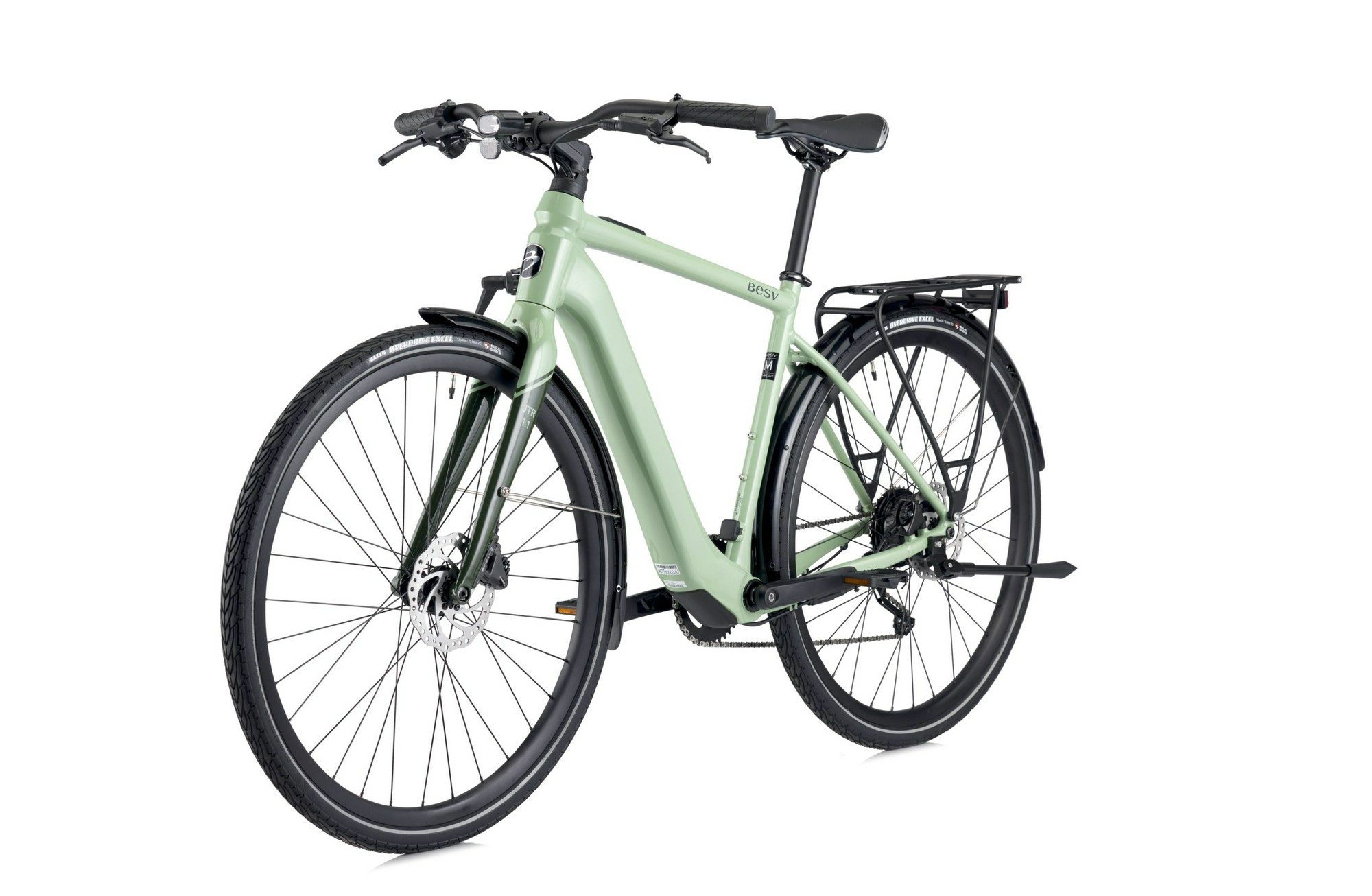 BESV E-Bike Touren Bike JTR 1.1 - 28" 360 Wh - bright and dark ceramic green, 10 Gang Shimano SHIMANO M4120 Schaltwerk, Kettenschaltung