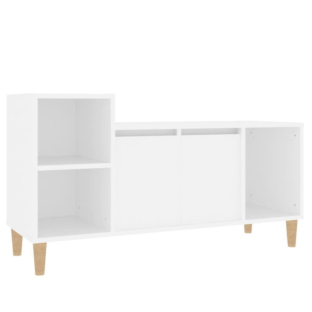 Weiß Holzwerkstoff cm TV-Schrank TV-Schrank vidaXL (1-St) 100x35x55