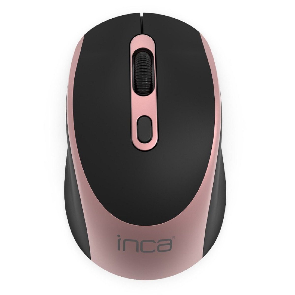 INCA Wireless Funkmaus Maus 1600 DPI Optische Auflösung Plug and Play Rosa Maus