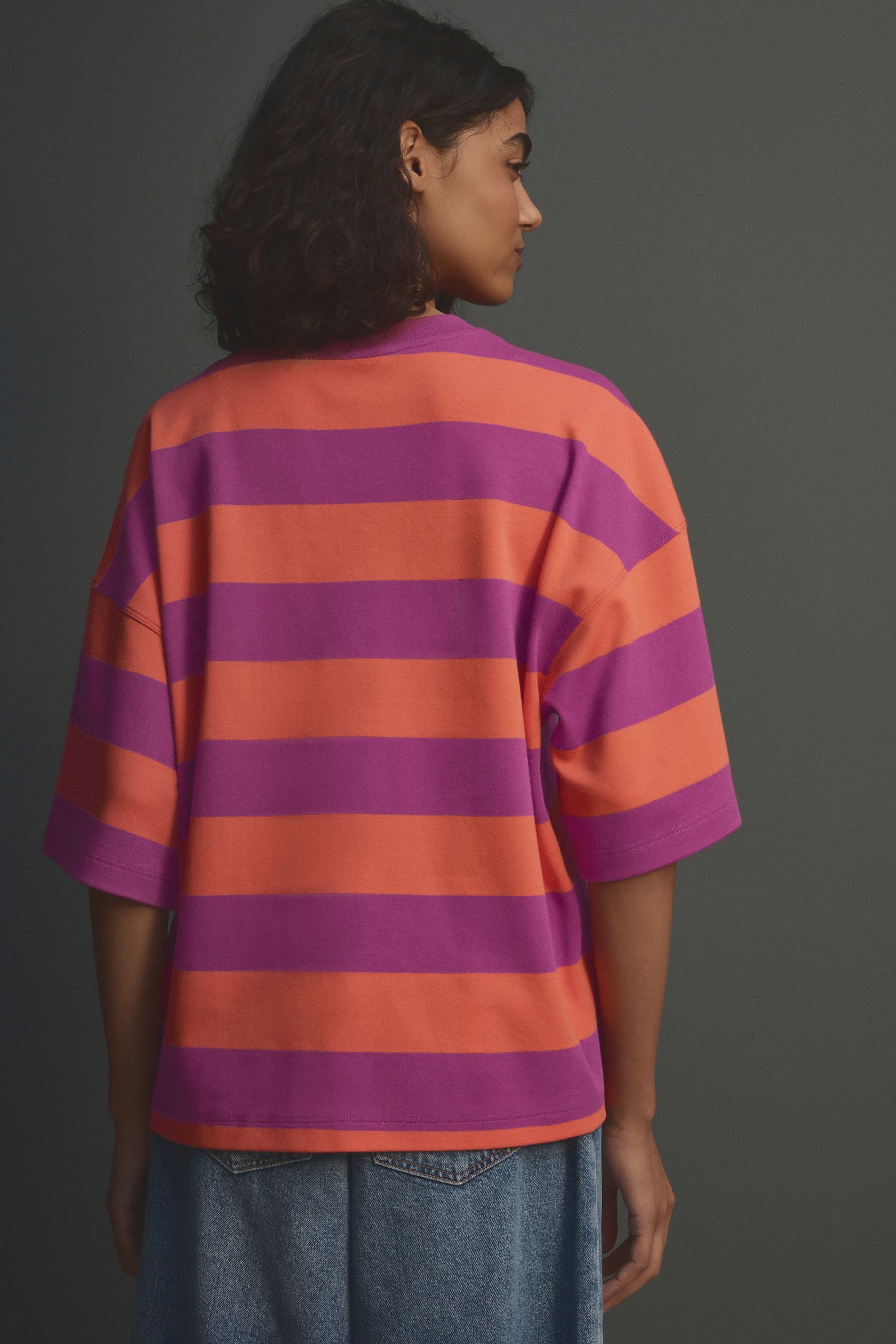 Next T-Shirt Kastiges Relaxed Fit Oversized-T-Shirt, günstig online kaufen