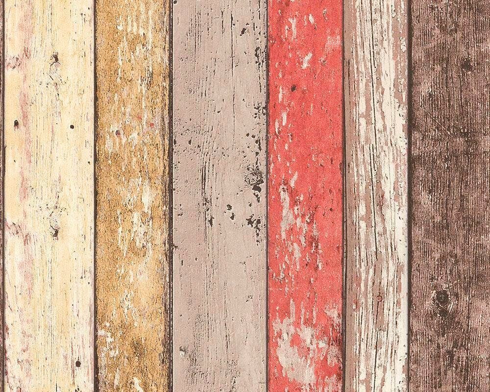 living walls Bordüre pop.up Panel 3D, leicht strukturiert, Holz, gestreift, realistisch, Holzplanken in Vintage-Optik selbstklebend Borte Wohnzimmer modern