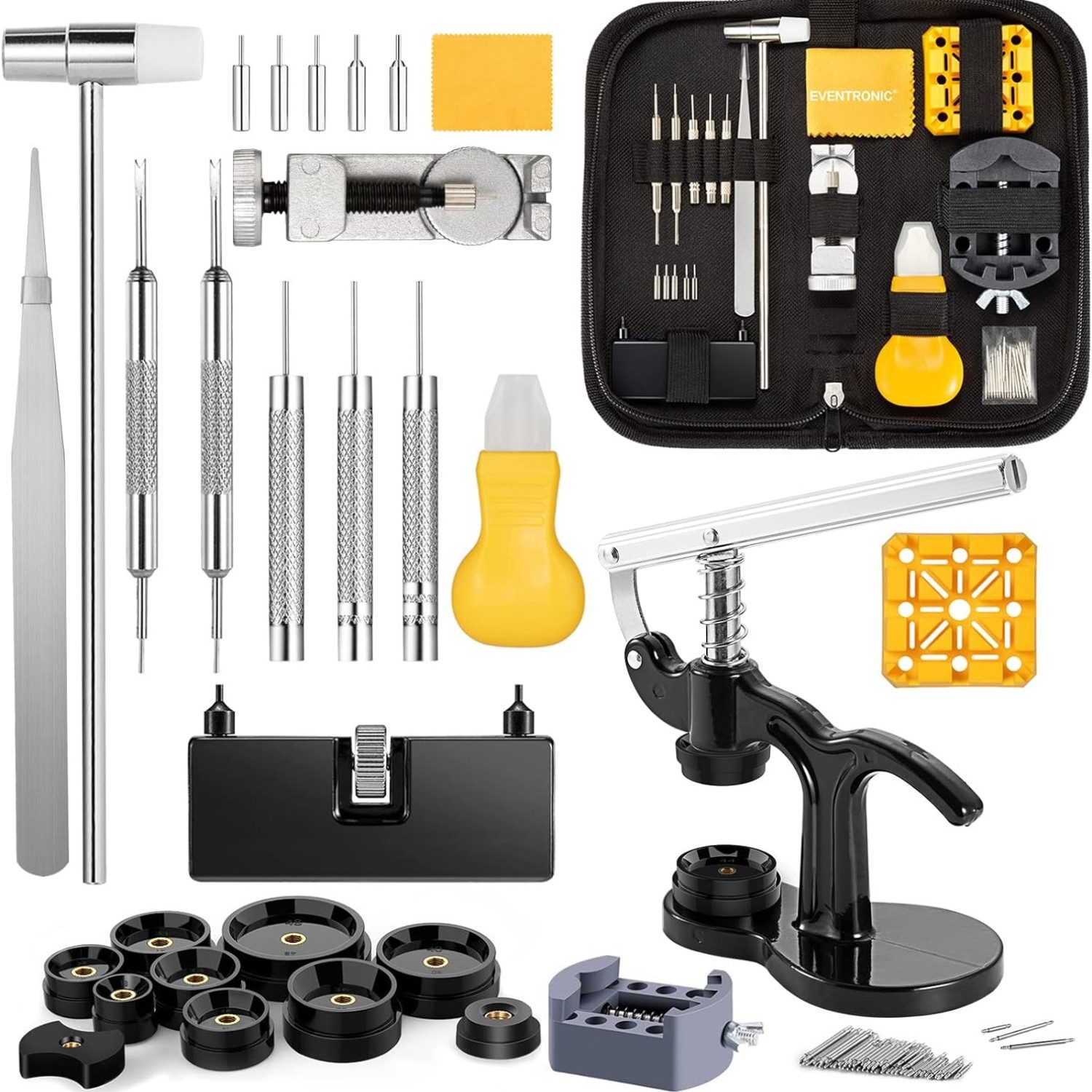 Patches uhrenwerkzeug uhrmacherwerkzeug uhrenwerkzeugset 88PCS Uhr Reparatur