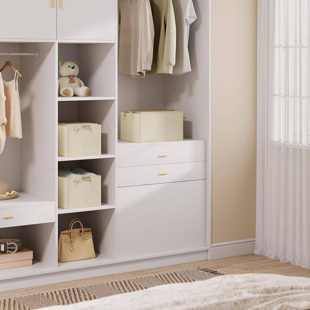 Woltu Aufbewahrungsbox (3 St), Aufbewahrungswürfel Stoff, mit Griffen, falt günstig online kaufen