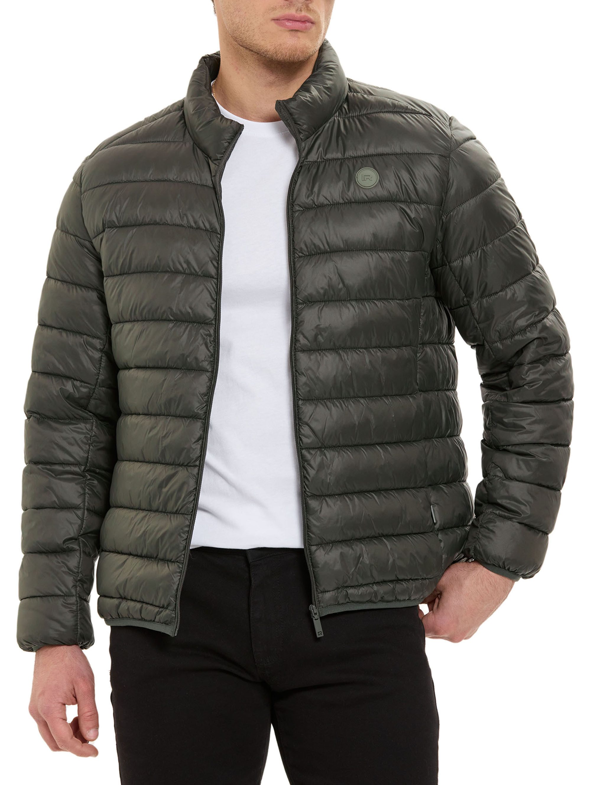 RedBridge Sommerjacke mit Stehkragen und Reißverschluss Steppjacke Casual Leichte Wattierung, horizontale Steppung – Bild 5 von 5