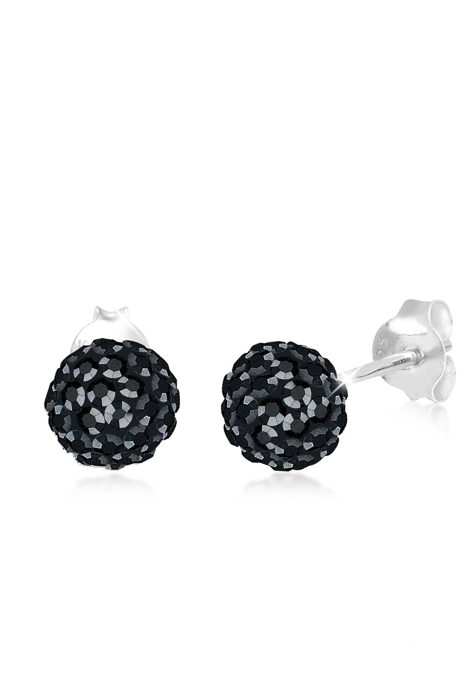 Elli Paar Ohrstecker Kugel Funkelnd 925 Silber, mit Kristallen von Swarovsk günstig online kaufen
