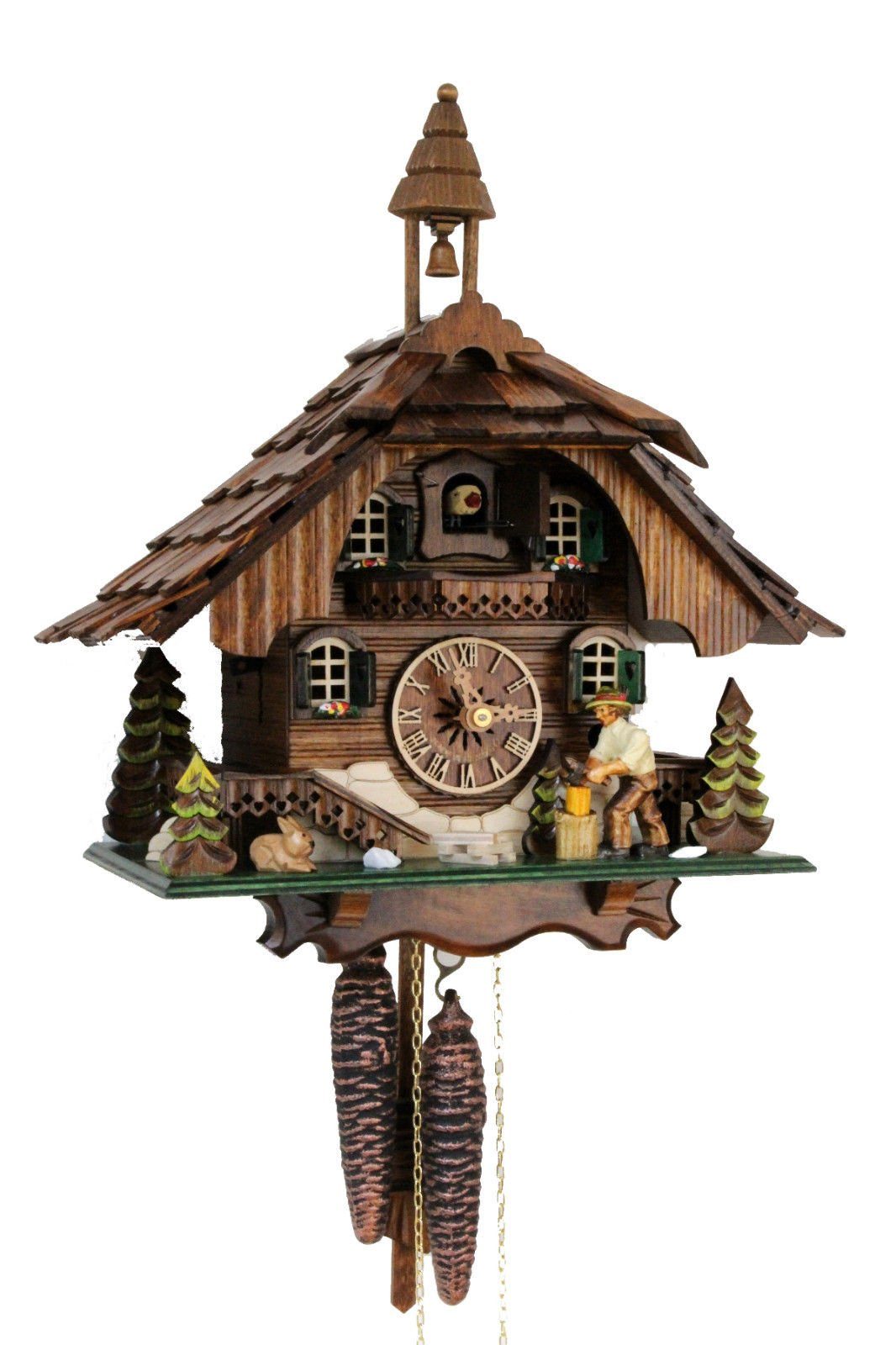 Clockvilla Hettich-Uhren Wanduhr Kuckucksuhr original aus dem Schwarzwald