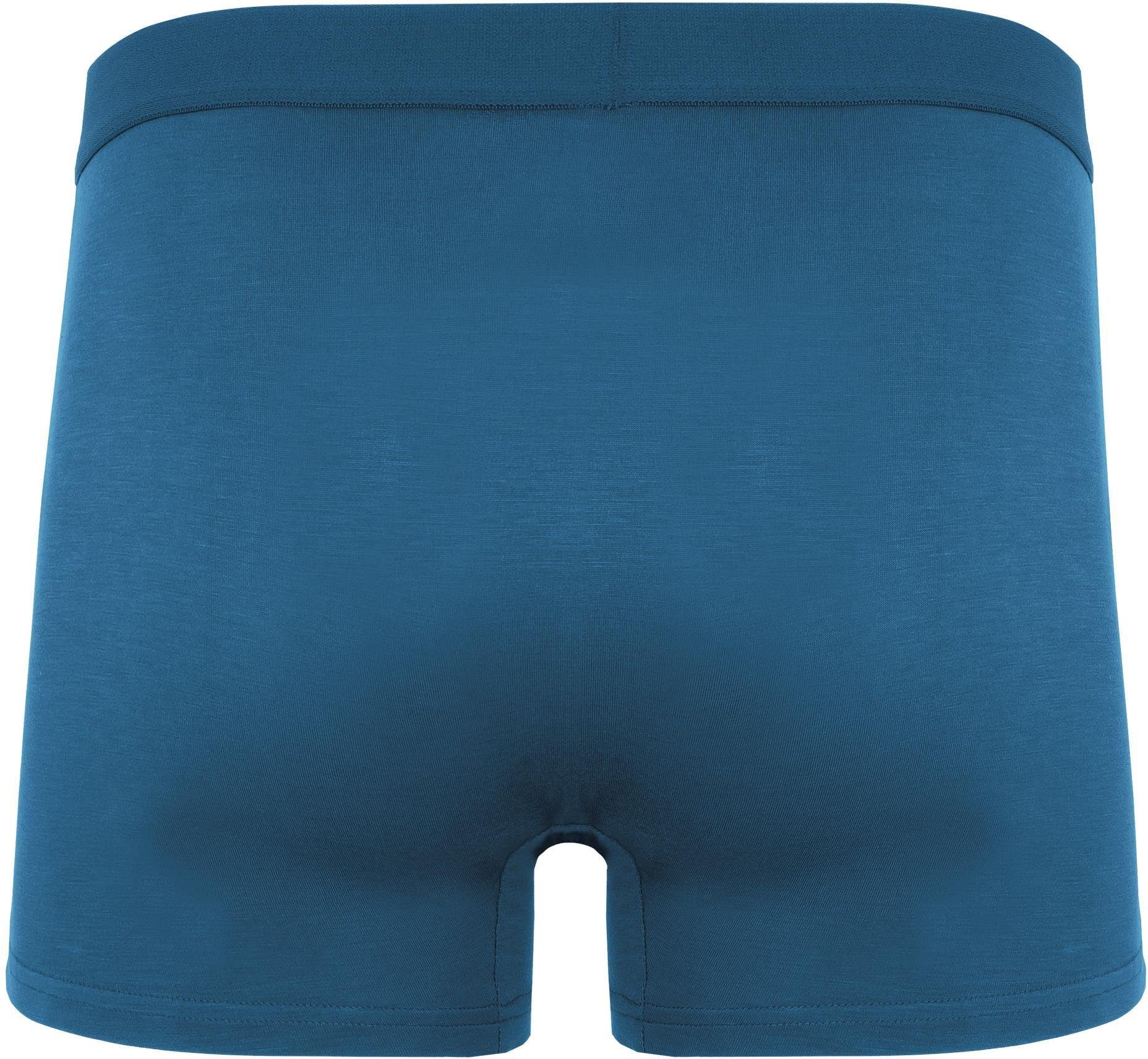 für aus Boxershorts Viskose Männer Boxershorts Bambus-Viskose 6 Unterhosen normani Herren weicher Cubao Dunkelblau aus