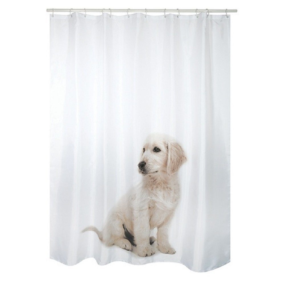 MSV Duschvorhang MSV Anti-Schimmel Duschvorhang - Anti-Bakteriell, waschbar Breite 180 cm, Anti-Schimmel Textil-Duschvorhang, Polyester, 180x200 cm, waschbar – Bild 4 von 4