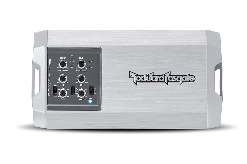 Rockford Fosgate TM400X4AD 4-Kanal Power Verstärker 400 Watt RMS Endverstärker (Anzahl Kanäle: 4)