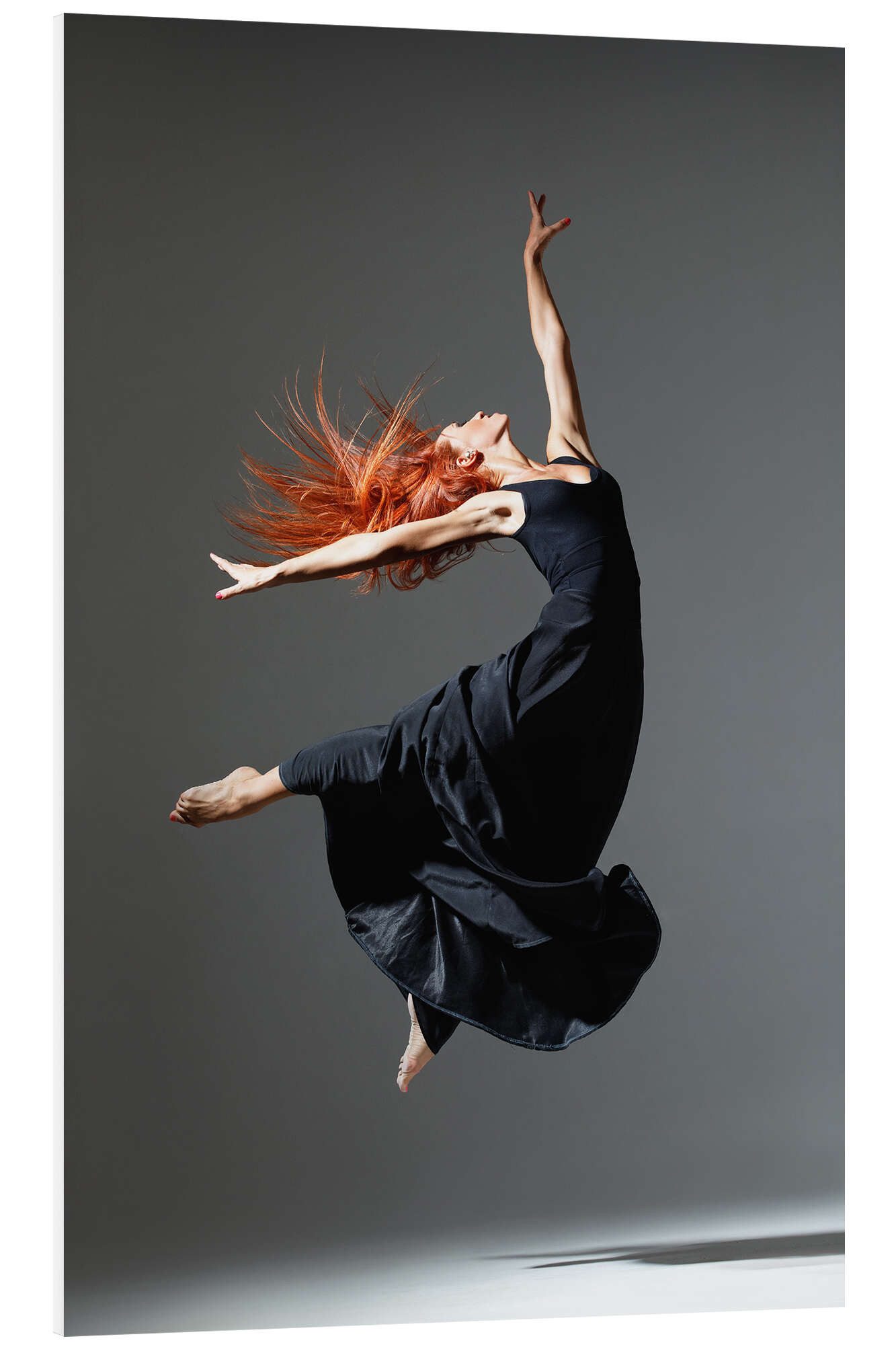 Posterlounge Forex-Bild Editors Choice, Tänzerin mit roten Haaren, Wohnzimmer Modern Fotografie