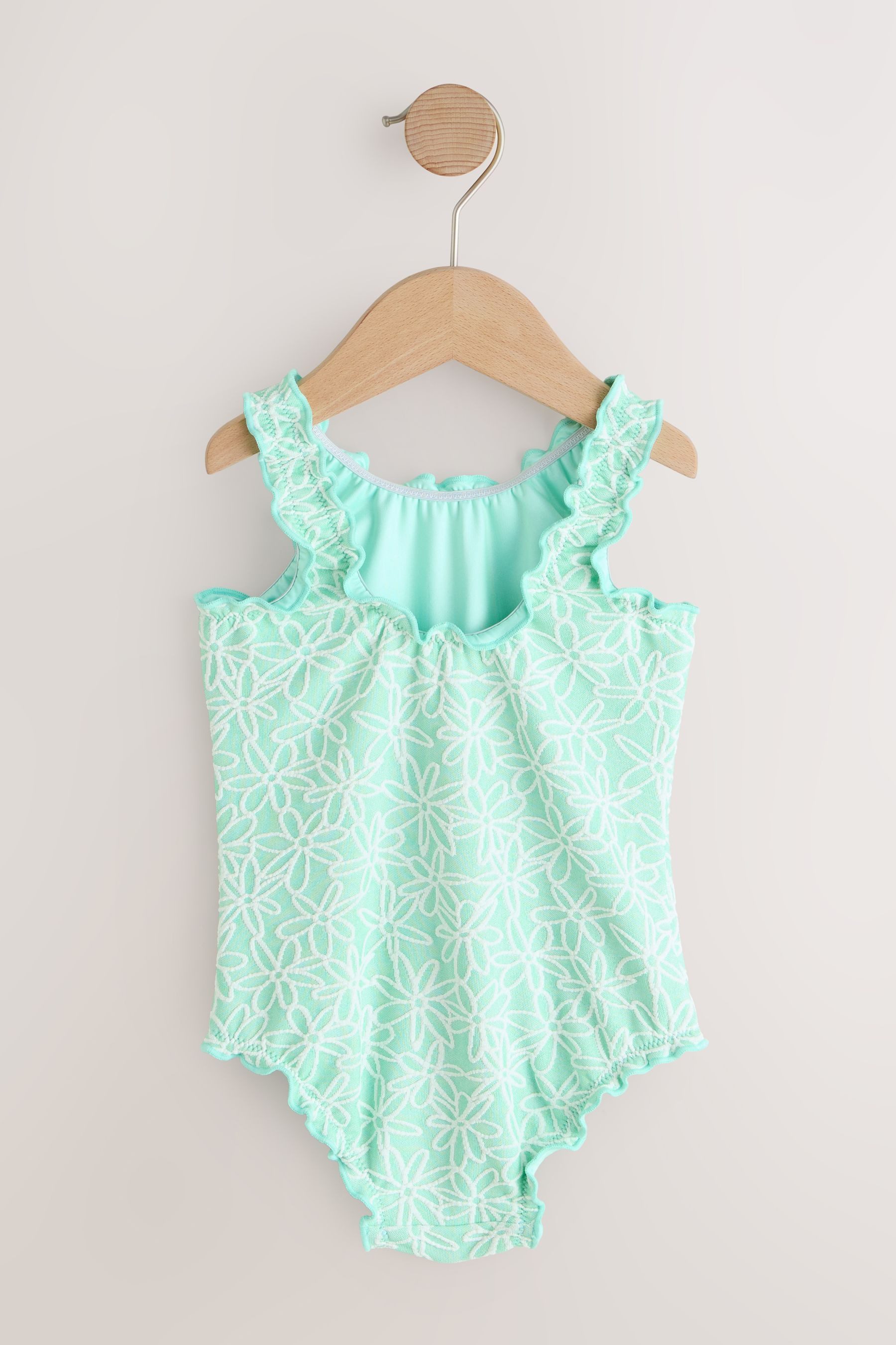 Next Badeanzug Badeanzug mit Kräuselsaum (1-St)