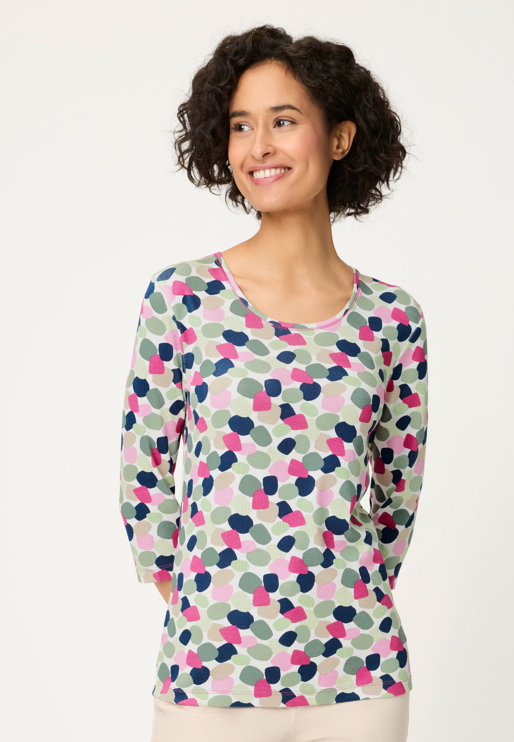 Olsen T-Shirt mit Allover-Print