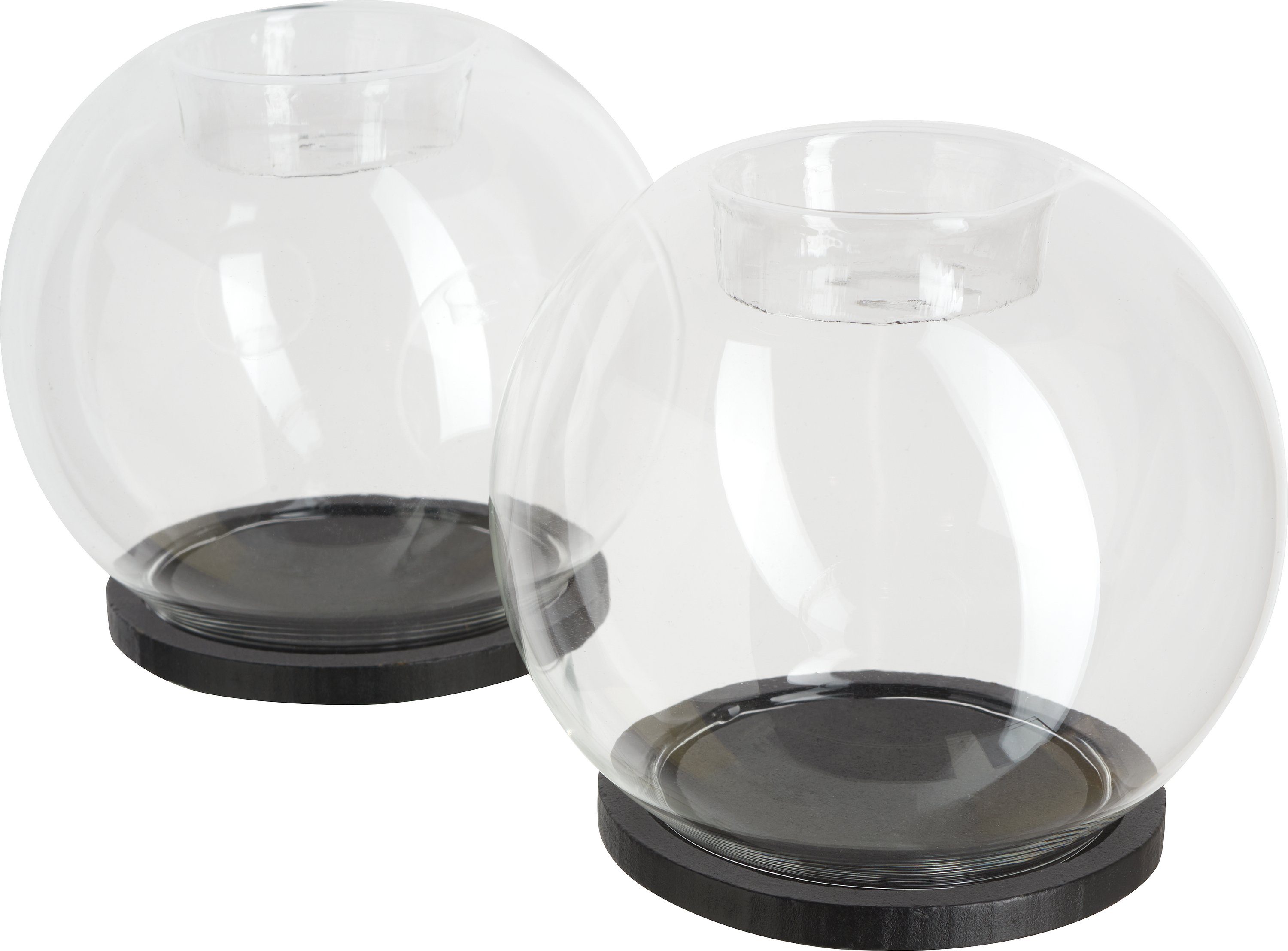 VBS Teelichthalter Glaskugel, Ø10 cm 2er-Pack | Vorratsgläser