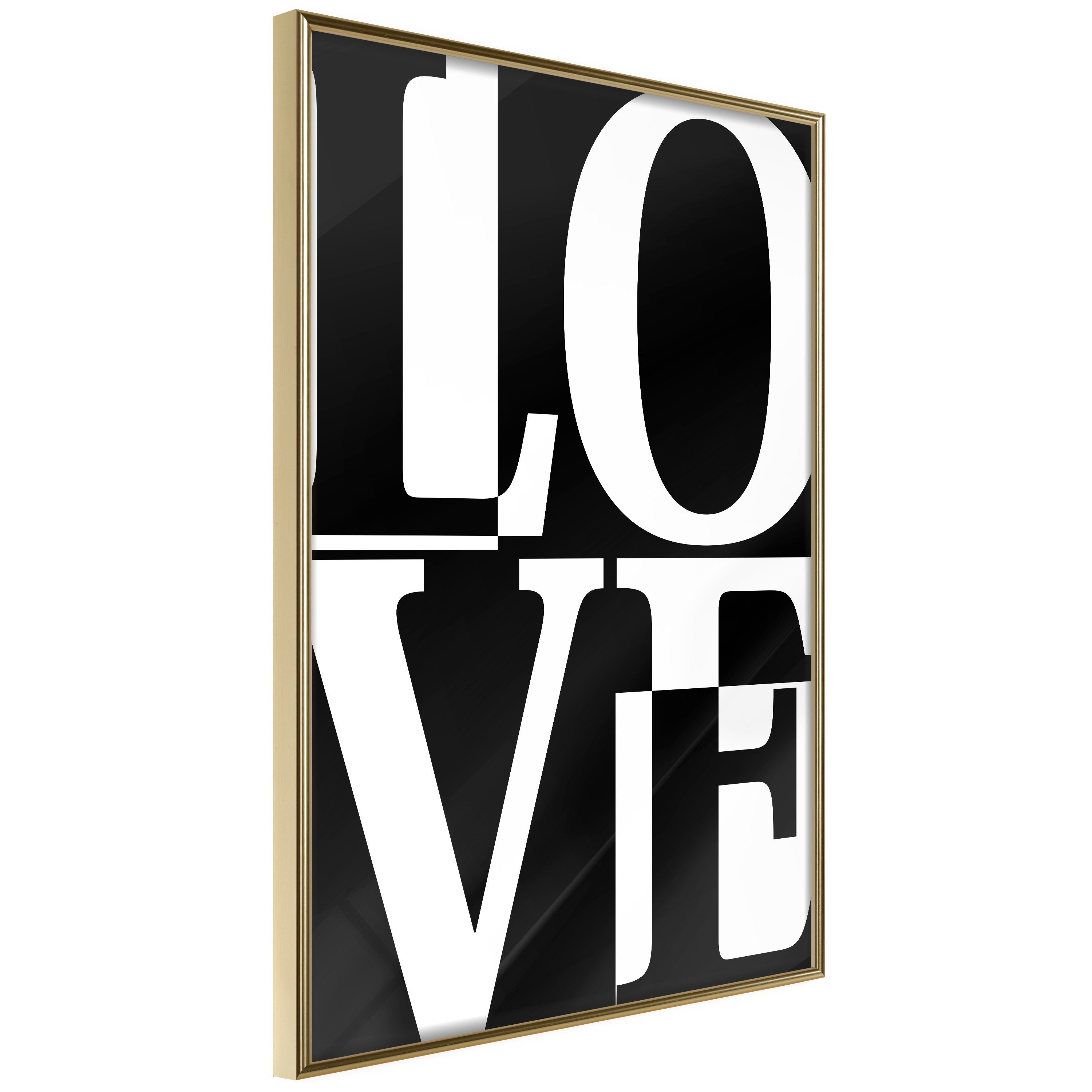 Artgeist Poster Black and White Love