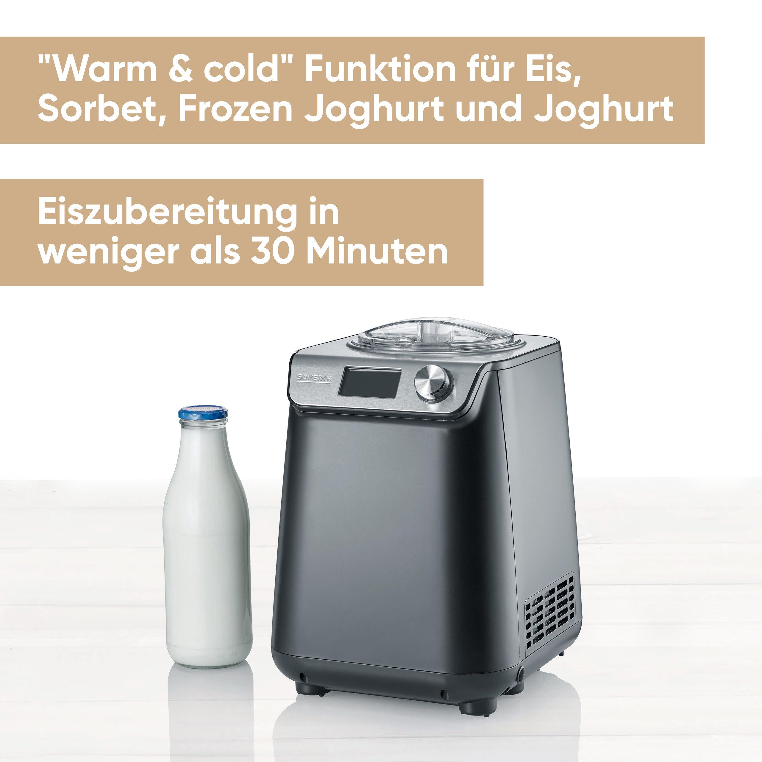 Severin Eismaschine EZ 7407, 1,2 l, 135 W, inkl. automatischer keep-cooling-Funktion