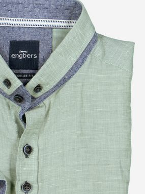 Engbers Kurzarmhemd Kurzarm-Hemd mit Leinenanteil