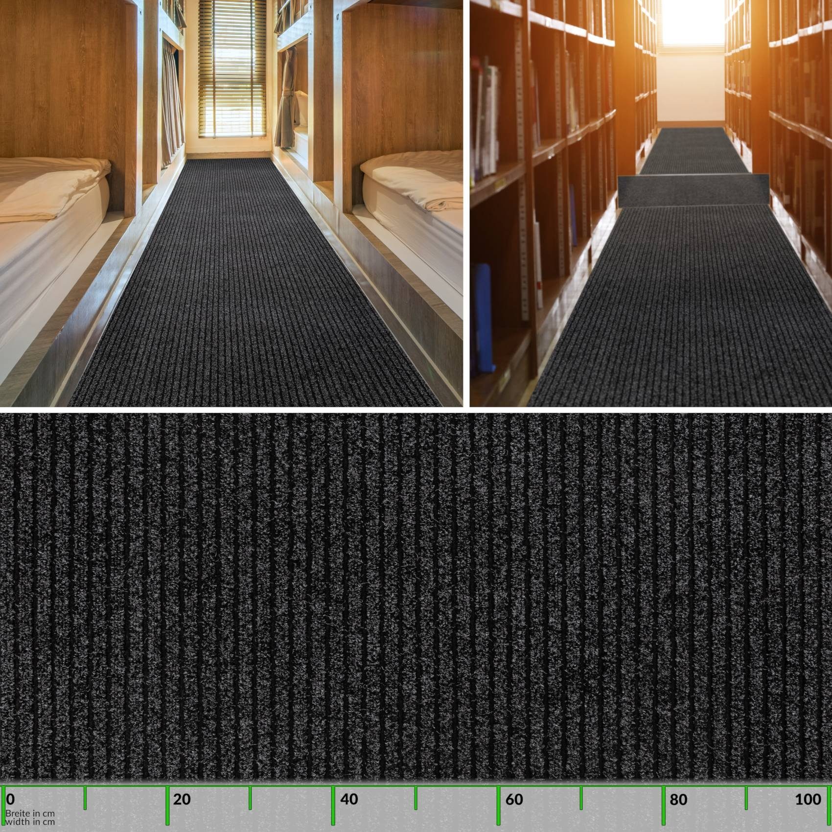 ANRO Läufer, eckig, Höhe: 8 mm, Textil