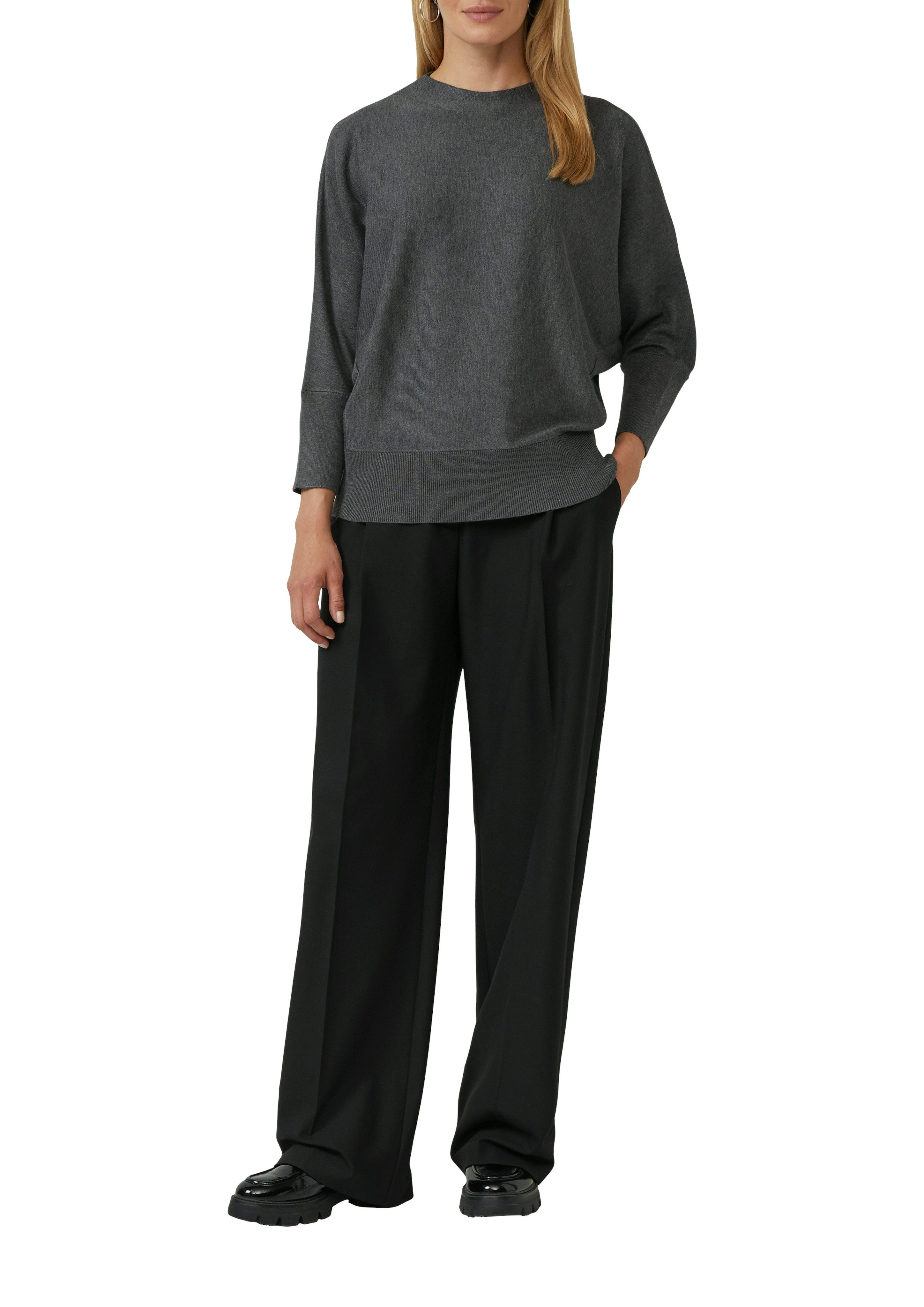 s.Oliver BLACK LABEL Strickpullover mit Fledermausärmeln günstig online kaufen