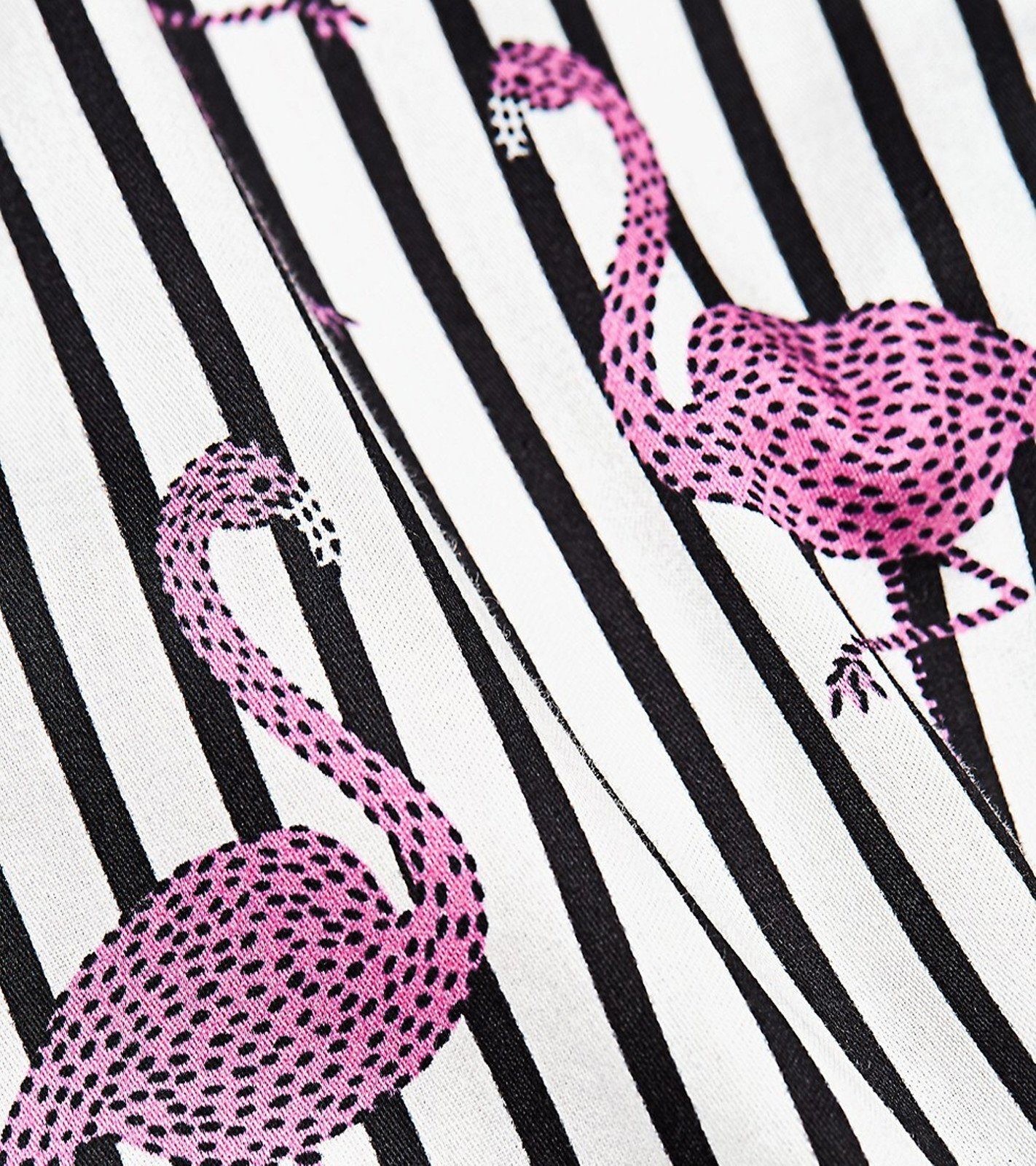 MARINA RINALDI Langarmbluse »MARINA SPORT by MARINA RINALDI Sommer-Bluse  luftiges Damen Langarm-Shirt mit Flamingos Freizeit-Shirt Schwarz/Weiß«  online kaufen | OTTO