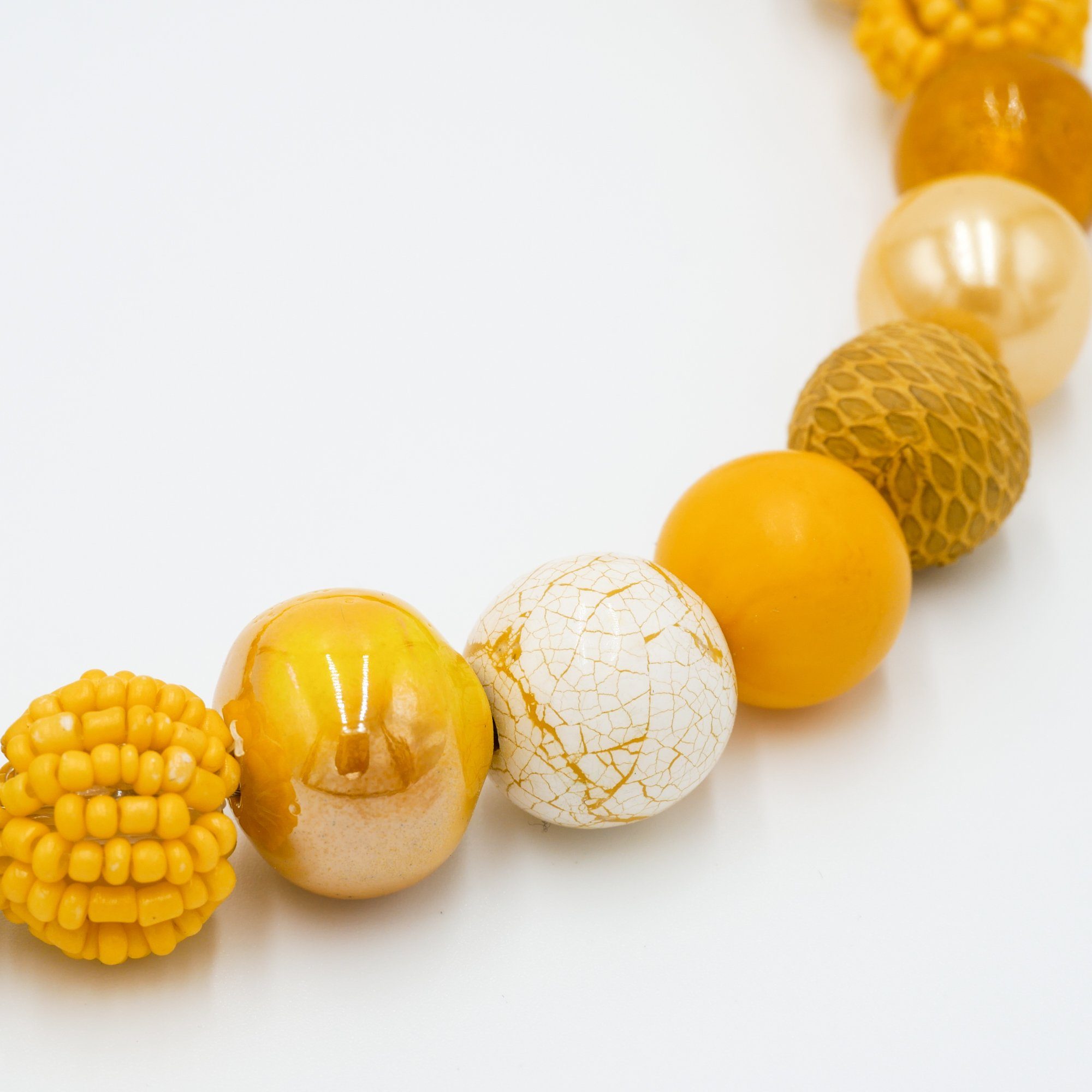 Damen Schmuck Feliss Perlenkette Sonne (inkl. Organza-Beutel), mit handgearbeiteten Glas- und Rocaillesperlen