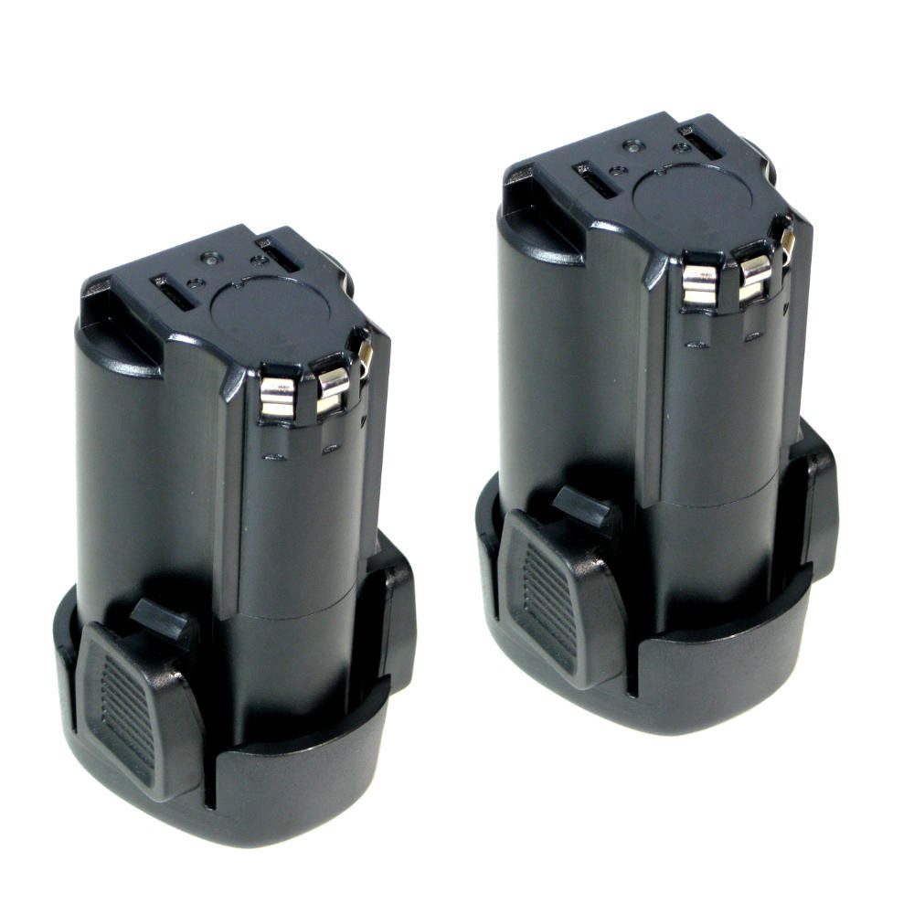Trade-Shop 2x Akku passend für Black&Decker HPL-106 10IM 10RS LDX-112 112C PSL-12 Akku Li-Ion 2000 mAh (10,8 V)