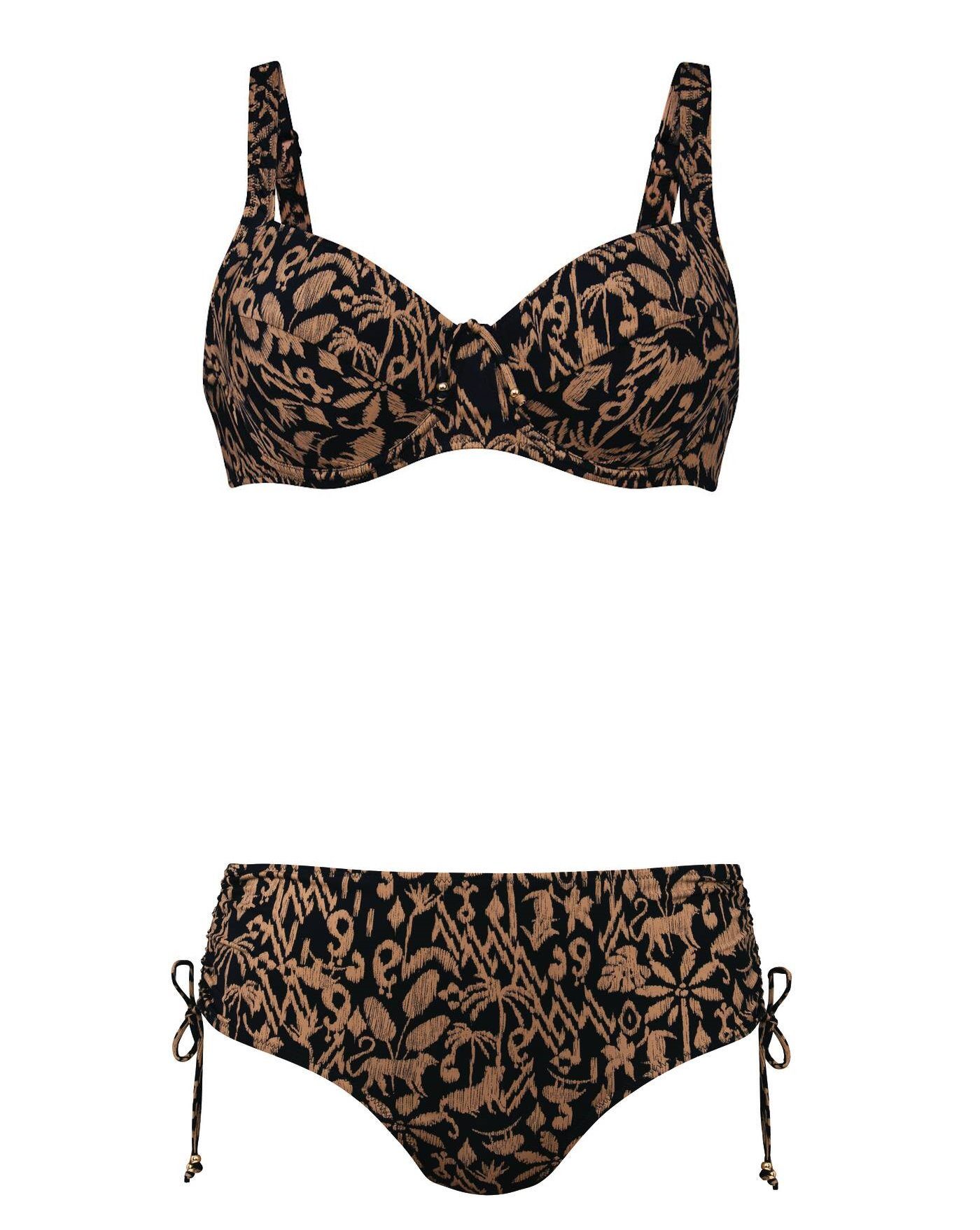 Rosa Faia Bügel-Bikini Secret Jungle - Style Sibel Top Bikini mit Slip zum Raffen