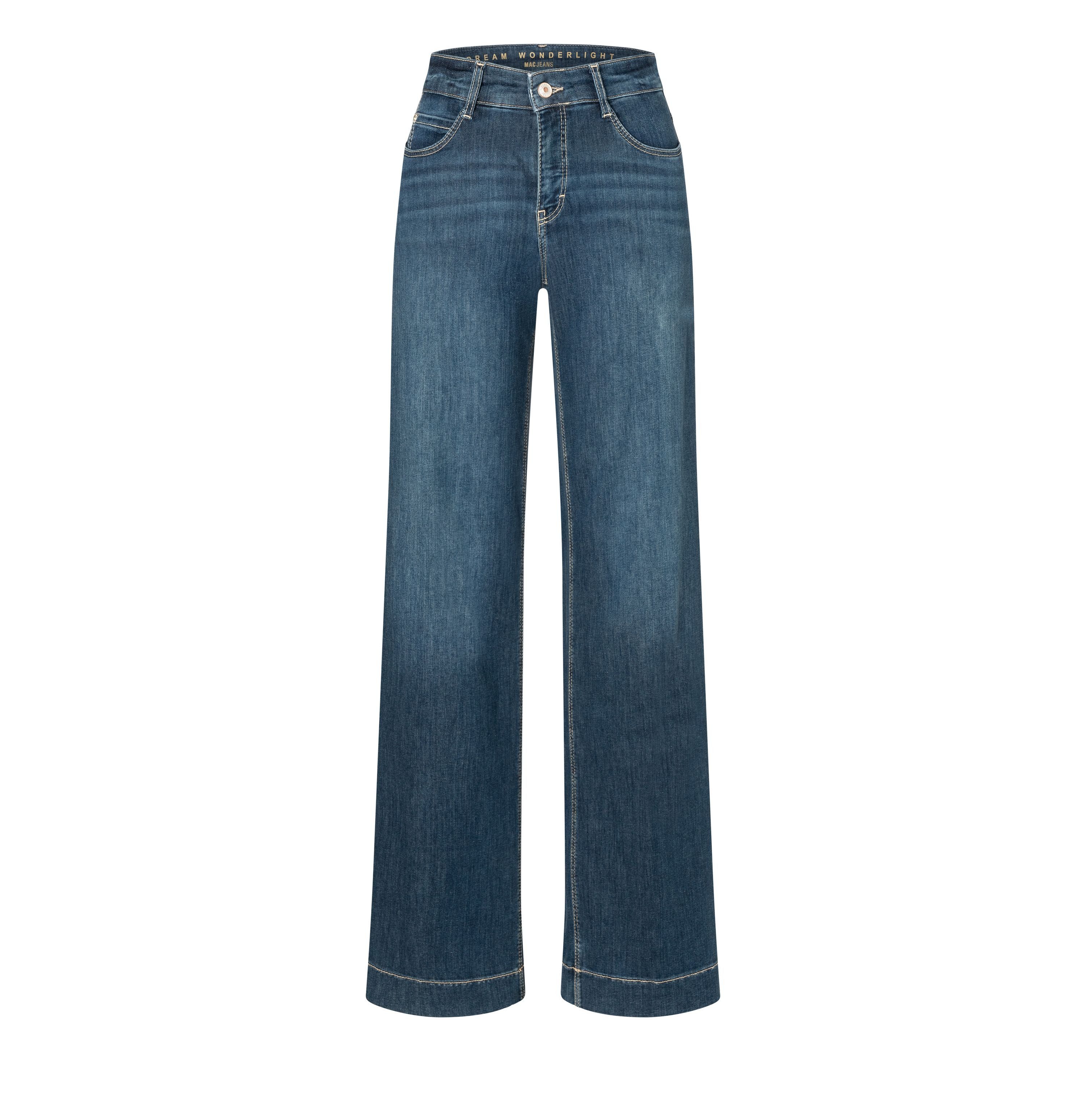 MAC Weite Jeans "DREAM WIDE", mit weitem Bein-Stretch günstig online kaufen