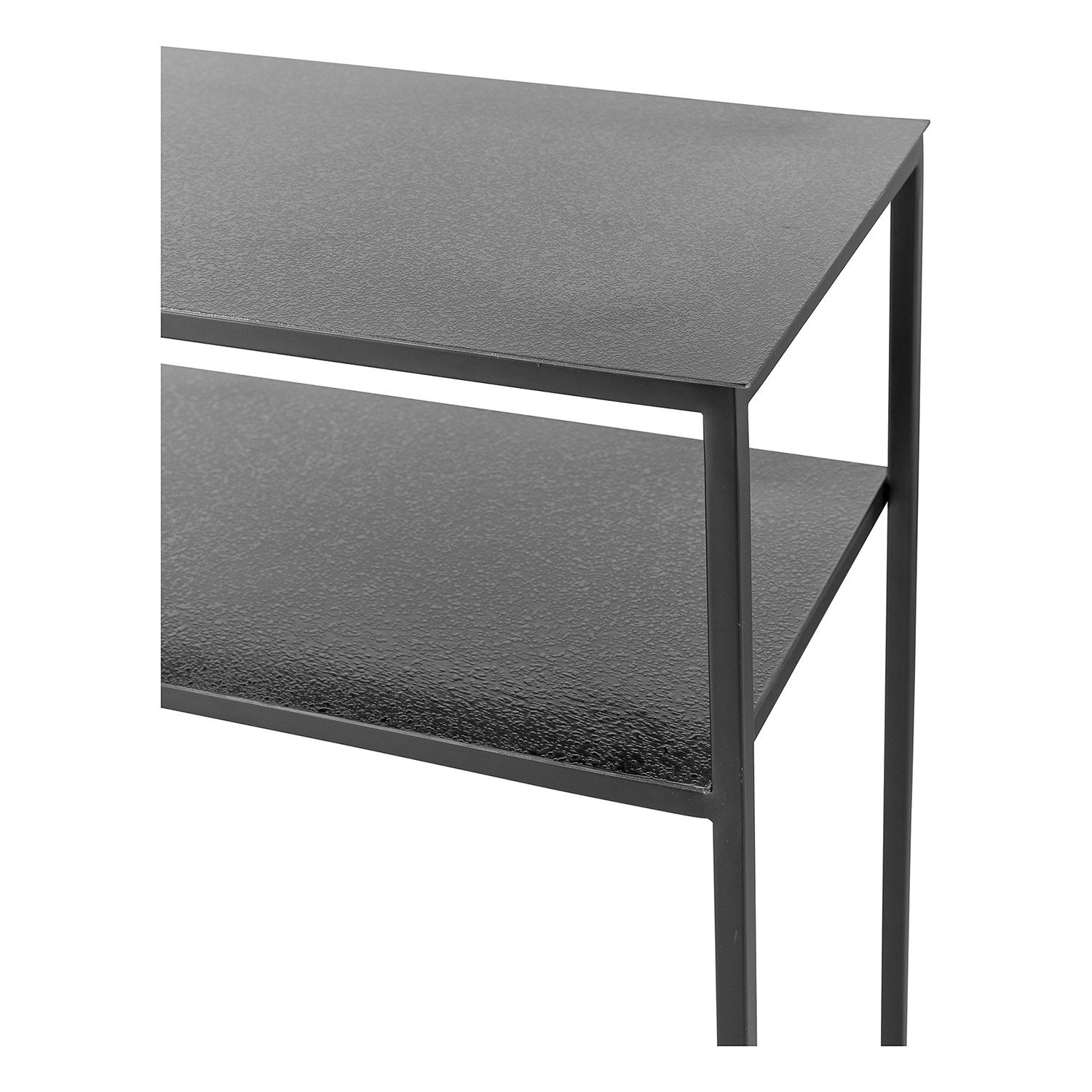 Fink Konsolentisch PHILIPE Konsoltisch - H.80cm x B.95cm - schwarz - Edelstahl - Deko (Ablagetisch - Dekotisch), Multifunktionaler Beistelltisch/Schminktisch/Wandtisch/Sideboard