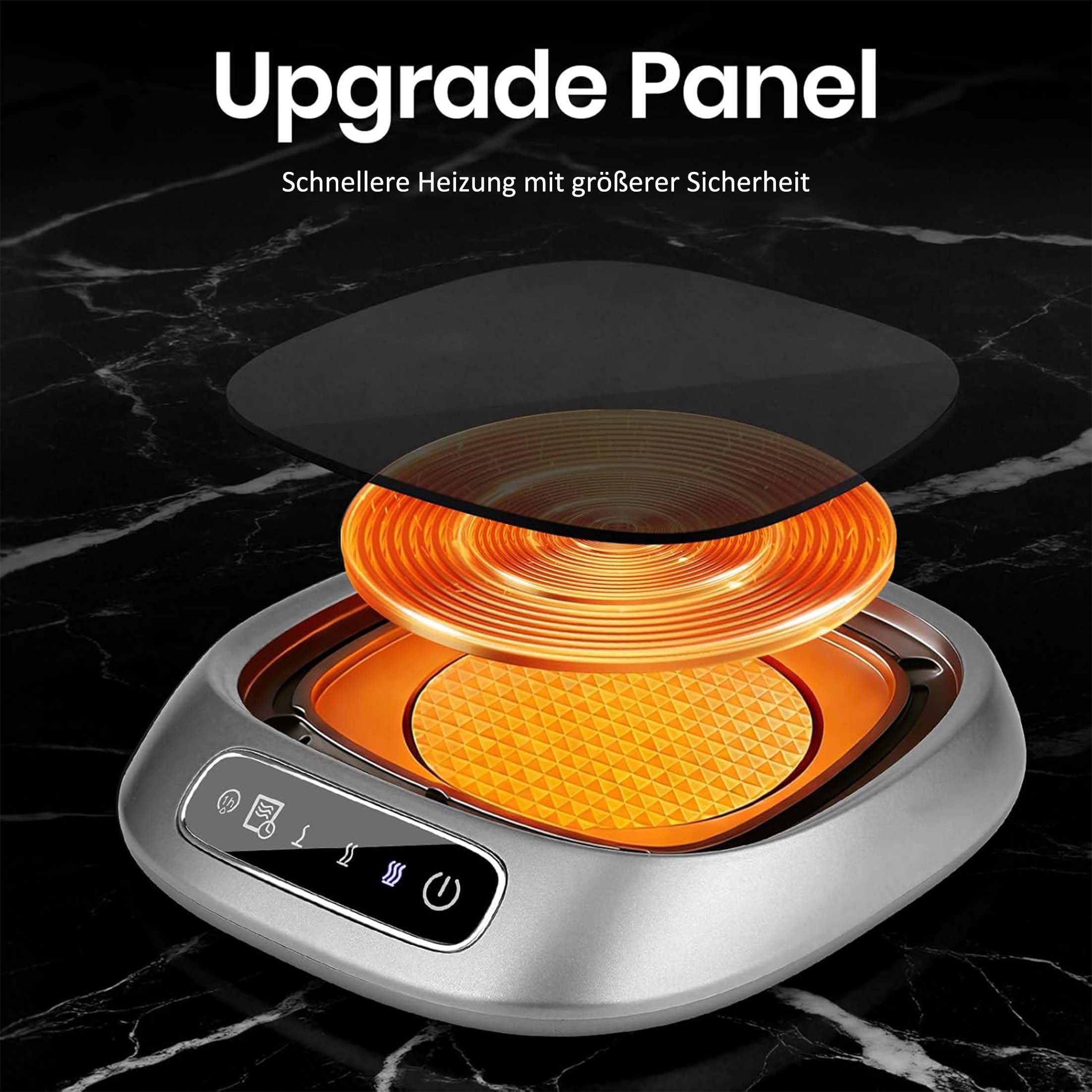 KINSI Tassenwärmer USB Tassenwärmer, Kaffeewärmer mit Temperaturregelung, 3 Stufen, 55°C 65°C 85°C Temperaturwahl, 8 Stunden automatische Abschaltung