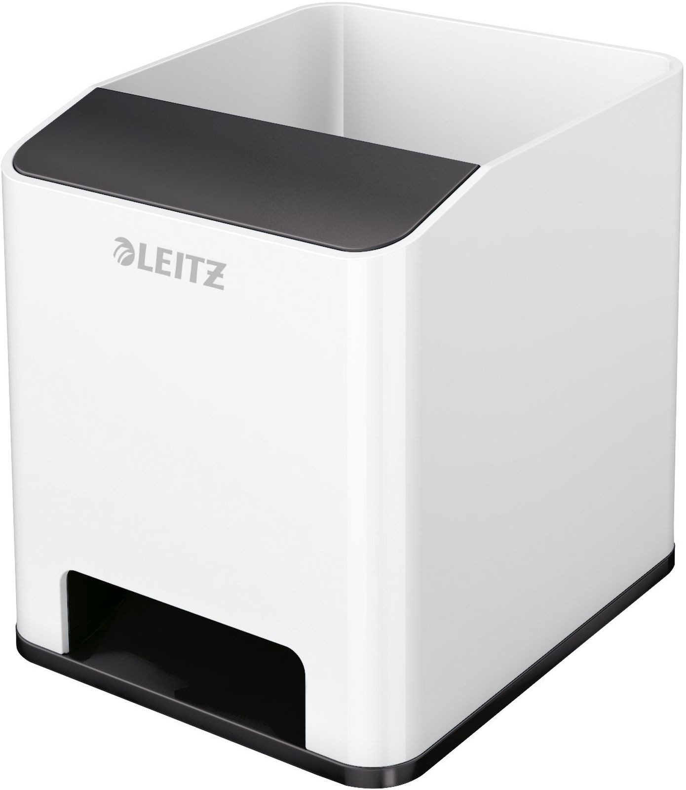 LEITZ Tischaufsatz Stifteköcher Wow Duo Colour Sound weiß/schwarz (4 Stück)