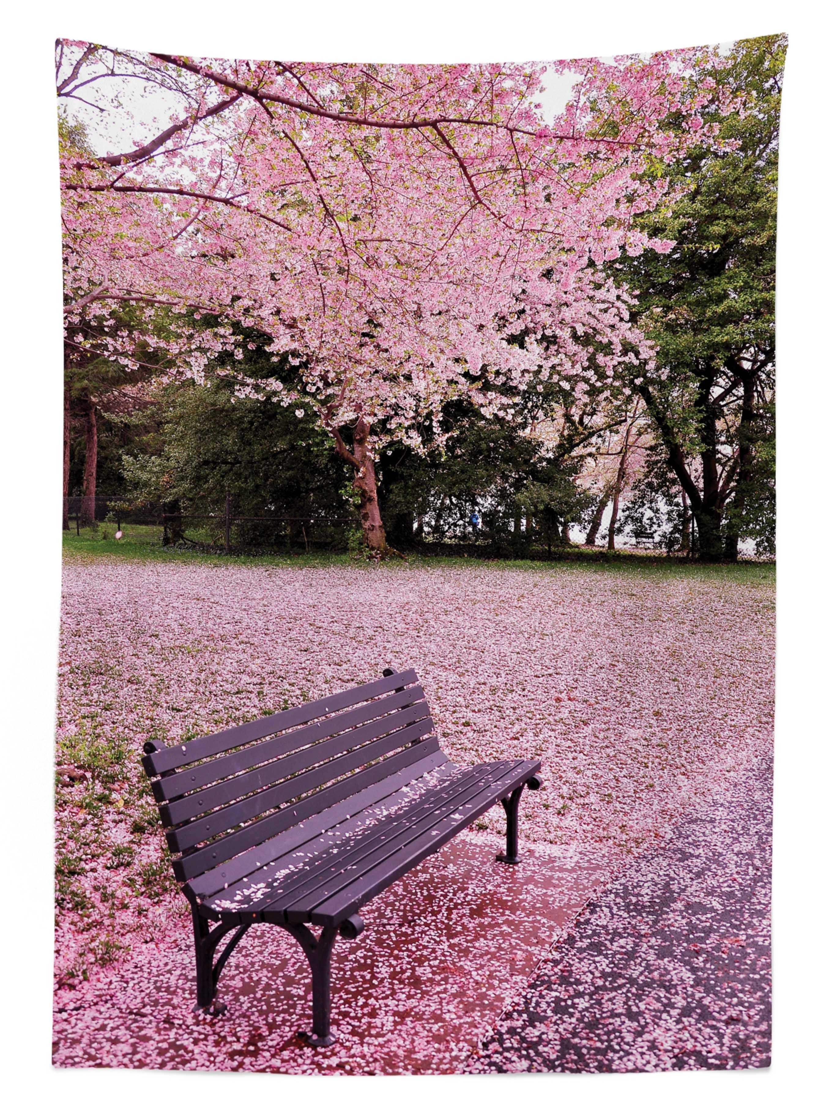 Außen Farbfest den Modern geeignet Klare Bereich Home Baum Abakuhaus Für Natur Farben, Tischdecke Waschbar Bench