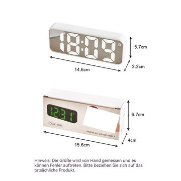 AUKUU Wecker Einfacher Einfacher Wecker elektronische LED Uhr große Schriftart Nachttischuhr