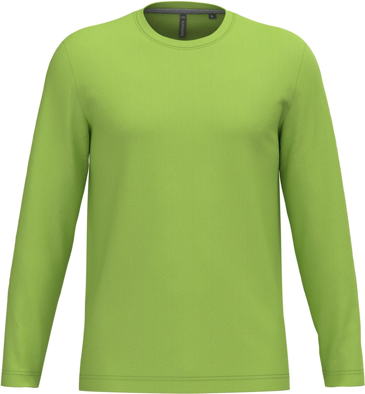 Kariban Langarmshirt Herren Langarmshirt Men's long-sleeved crew neck T-shirt