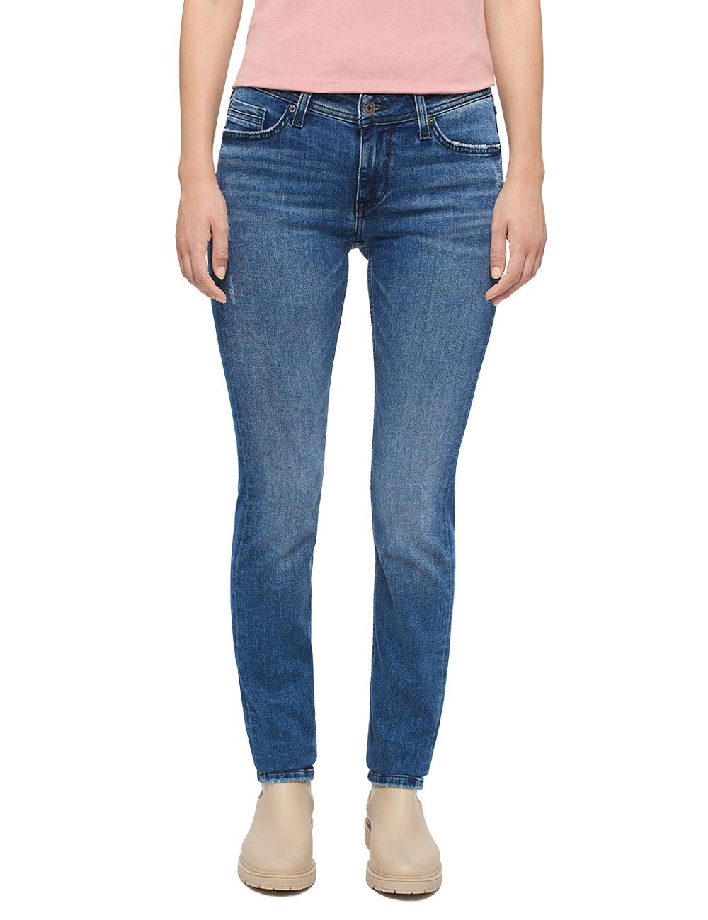MUSTANG 5-Pocket-Jeans Style Jasmin Slim dunkelblau