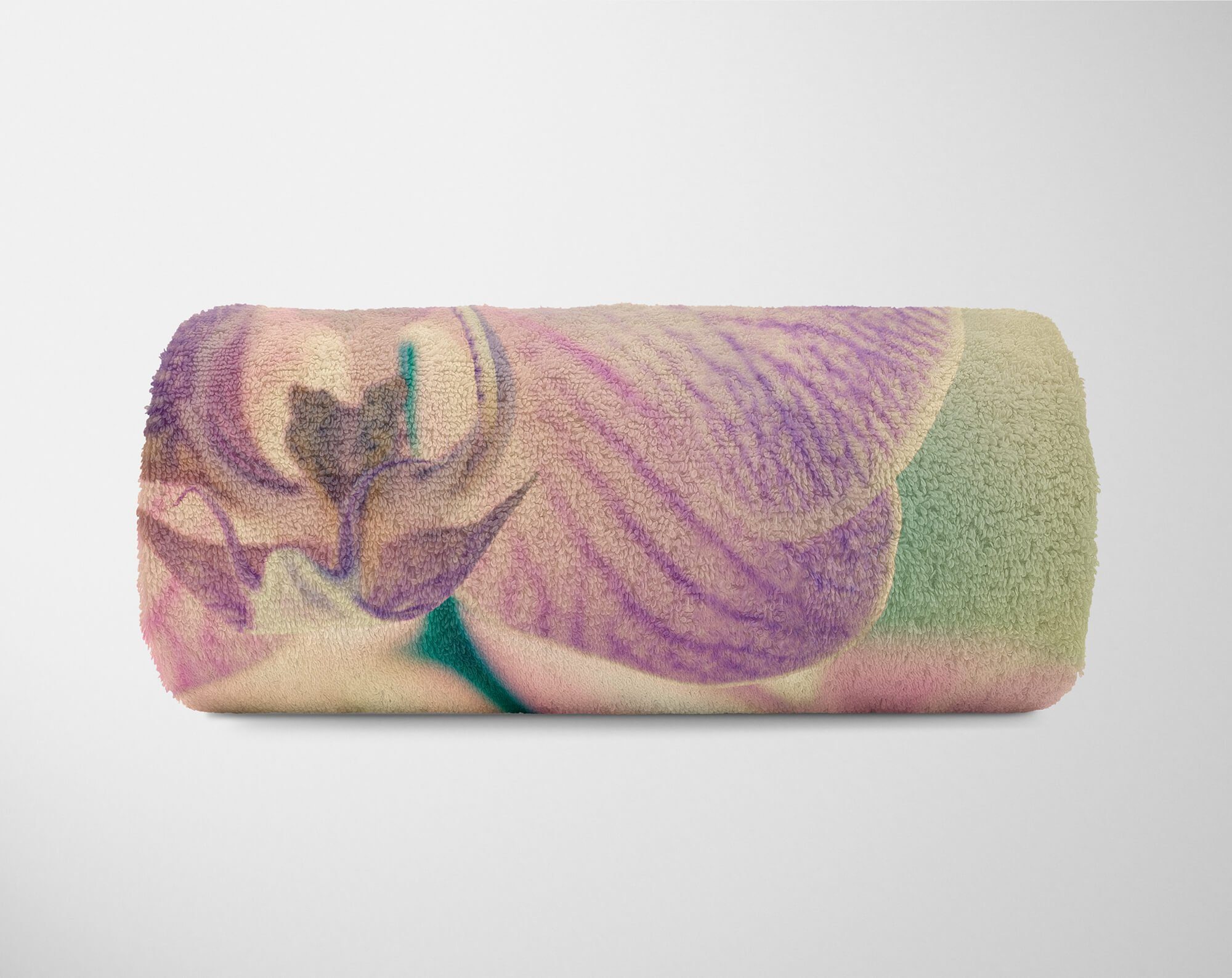 Handtuch Blü, Strandhandtuch Handtücher Art Handtuch Fotomotiv Sinus Orchidee Baumwolle-Polyester-Mix (1-St), mit Saunatuch Blume Kuscheldecke