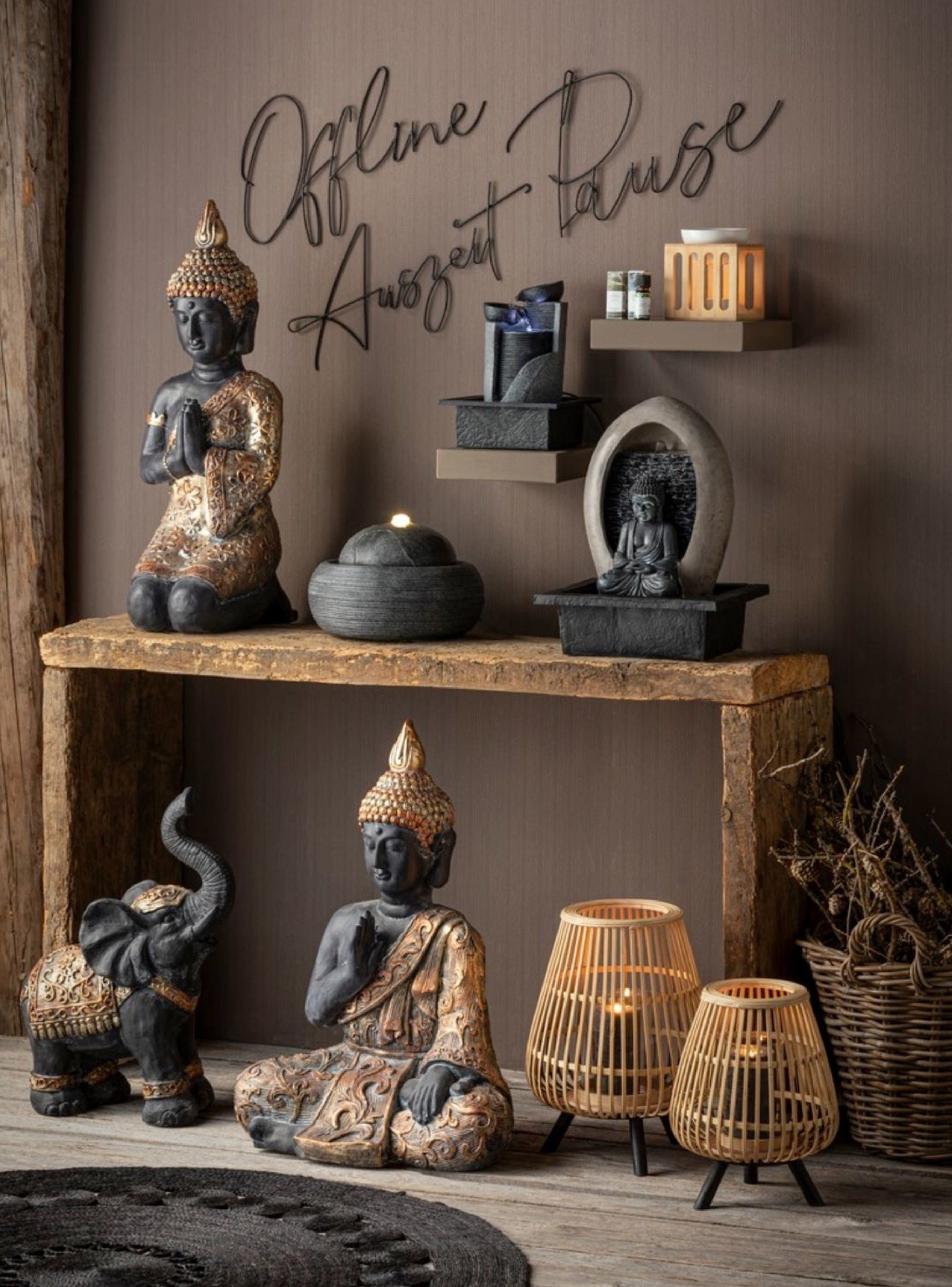 Dehner Gartenfigur Buddha, 64 x 46 günstig online kaufen