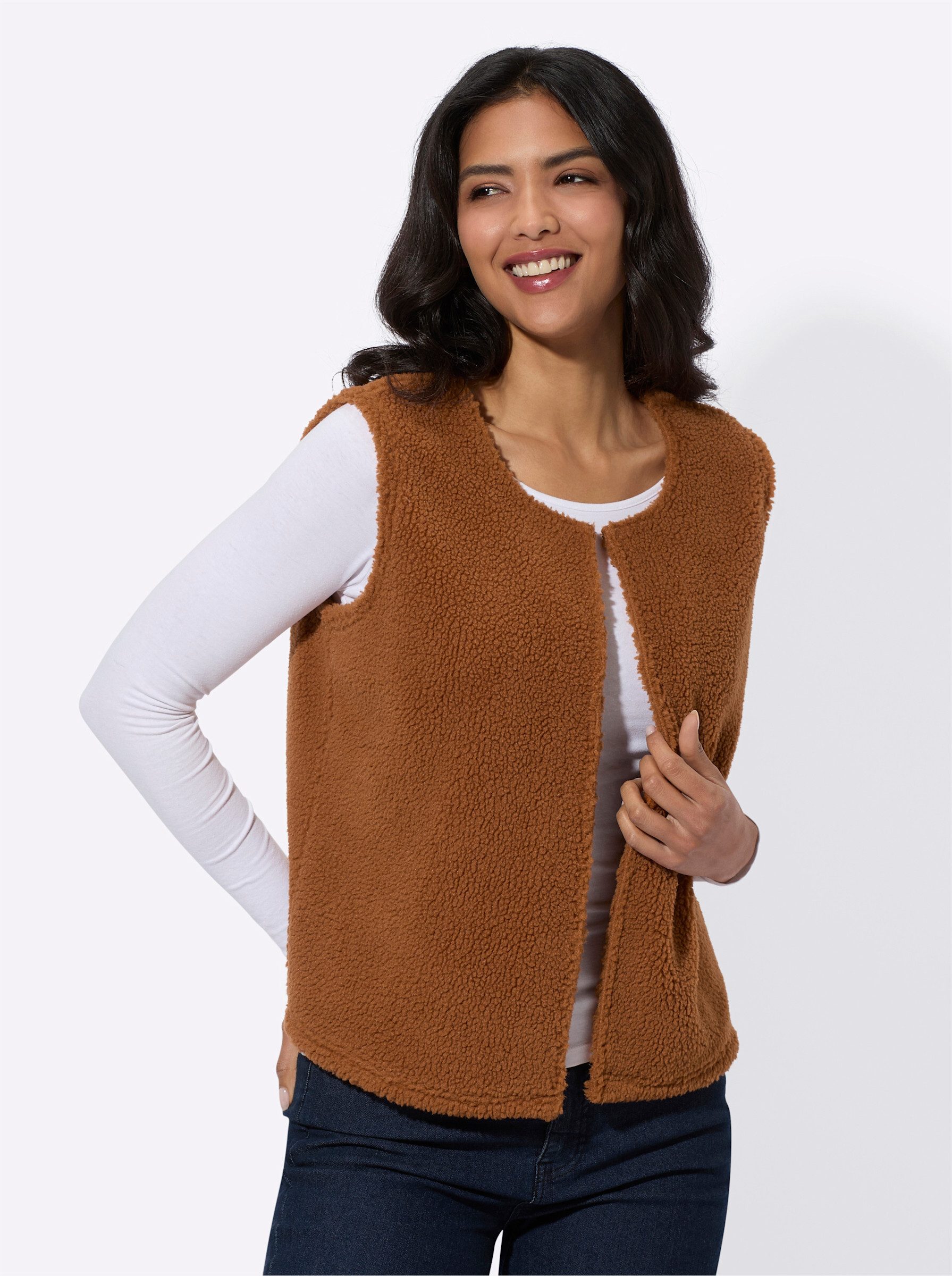 Sieh an! Jerseyweste Fleeceweste . günstig online kaufen