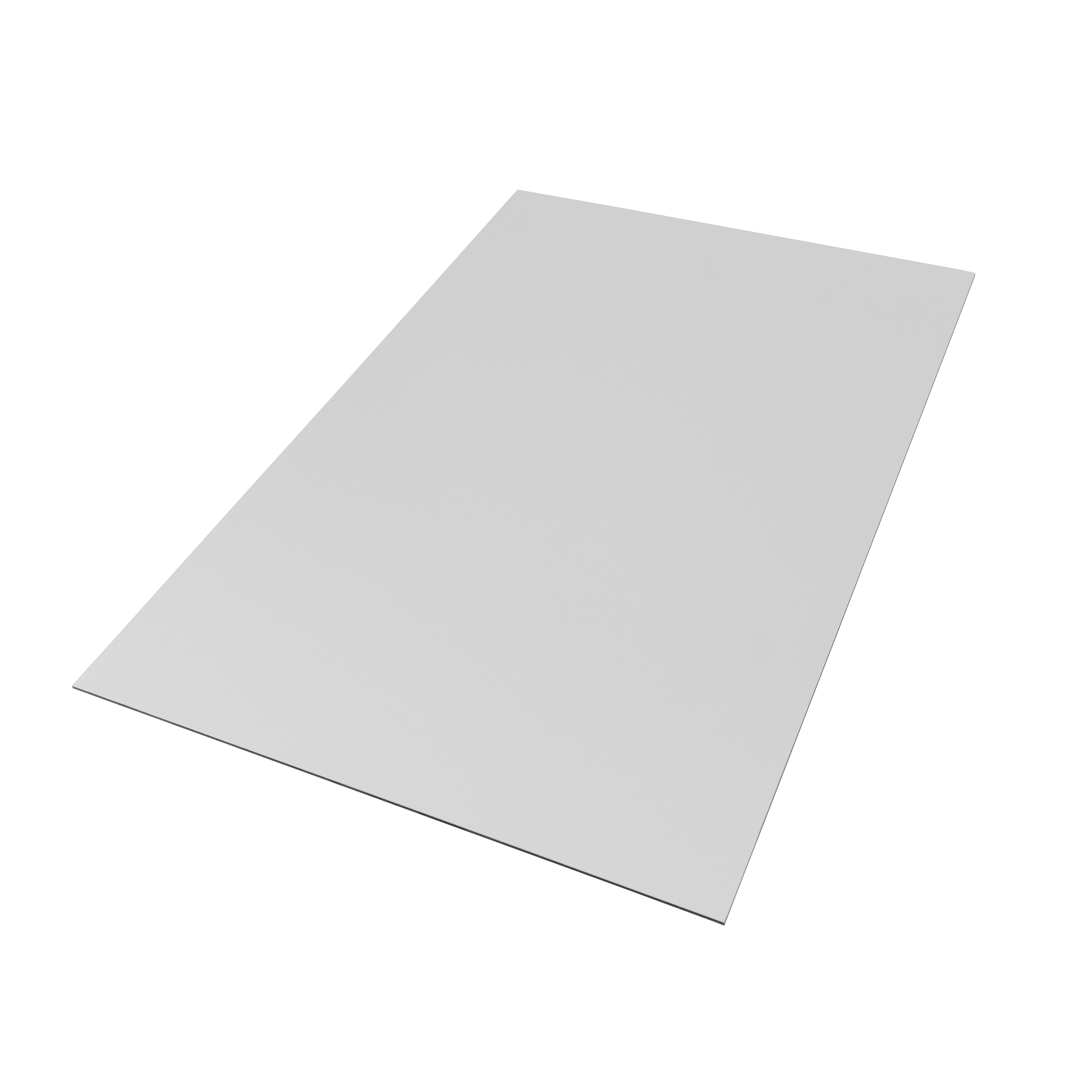 queence Herdblende-/Abdeckplatte Alu Dibond, White Dibond, weiß, Verbundplatte, Alu Dibond, (1 tlg), beidseitige Bearbeitung möglich, für innen und außen