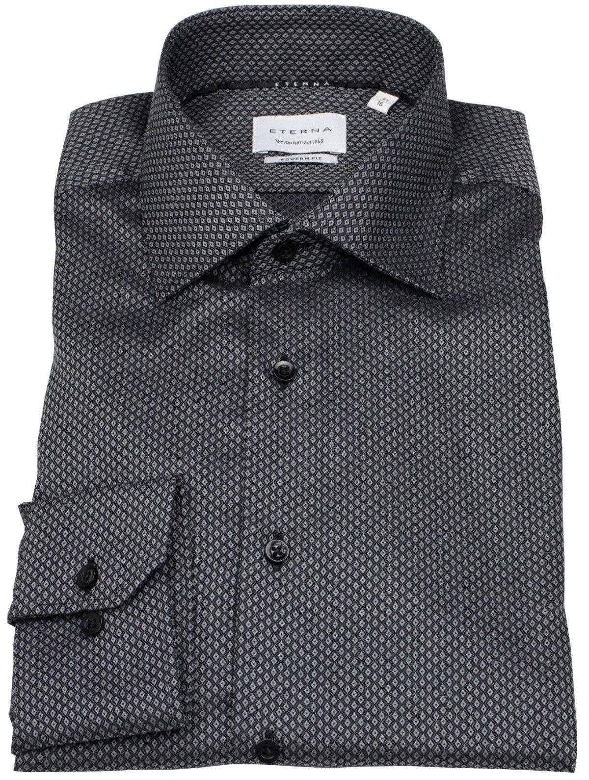 Eterna Businesshemd Modern Fit leicht tailliert bügelfrei Kentkragen günstig online kaufen