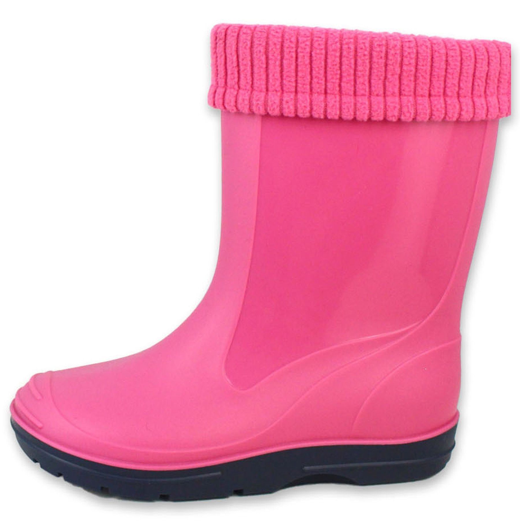 Beck Regenstiefel Basic mit herausnehmbarem Warmfutter Gummistiefel (für Mädchen und Jungen, für warme Füße bei Nässe und Kälte) im Herbst kaufen - im Frühjahr ohne Warmfutter weiter verwenden!!!