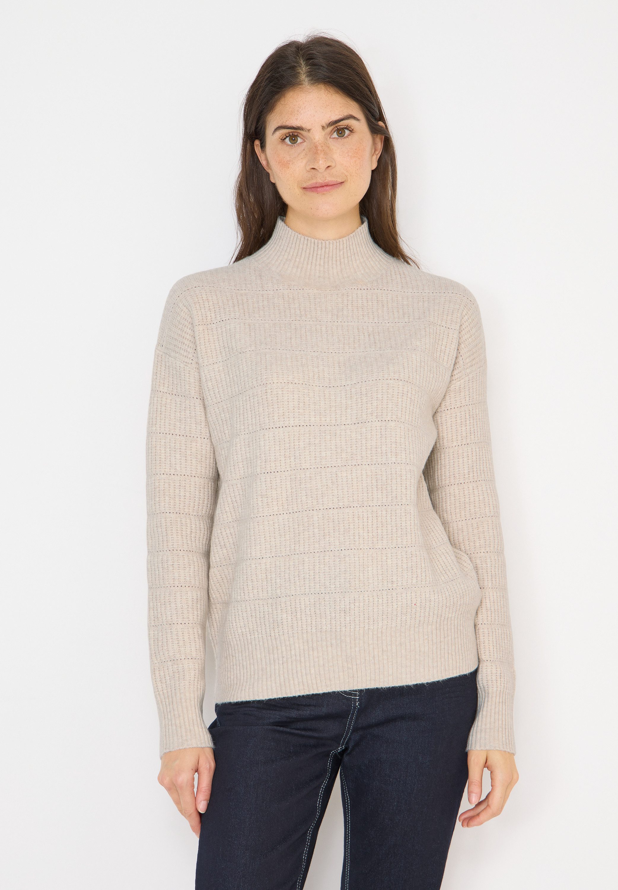 CECIL Strickpullover mit Strukturmix günstig online kaufen