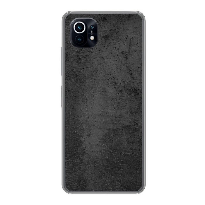 MuchoWow Handyhülle Beton - Robust - Vintage - Rustikal - Grau - Schwarz Phone Case Handyhülle Xiaomi Mi 11 Silikon Schutzhülle