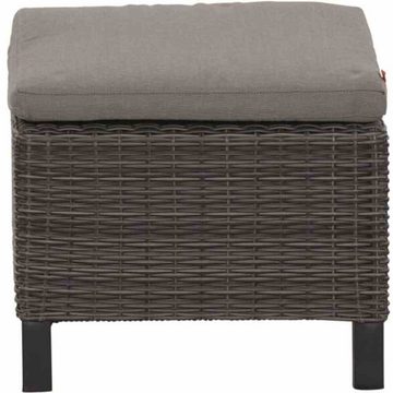 Gartentrends Gartenlounge-Hocker Corido, in matt anthrazit, charcoal-grey, taupe-meliert