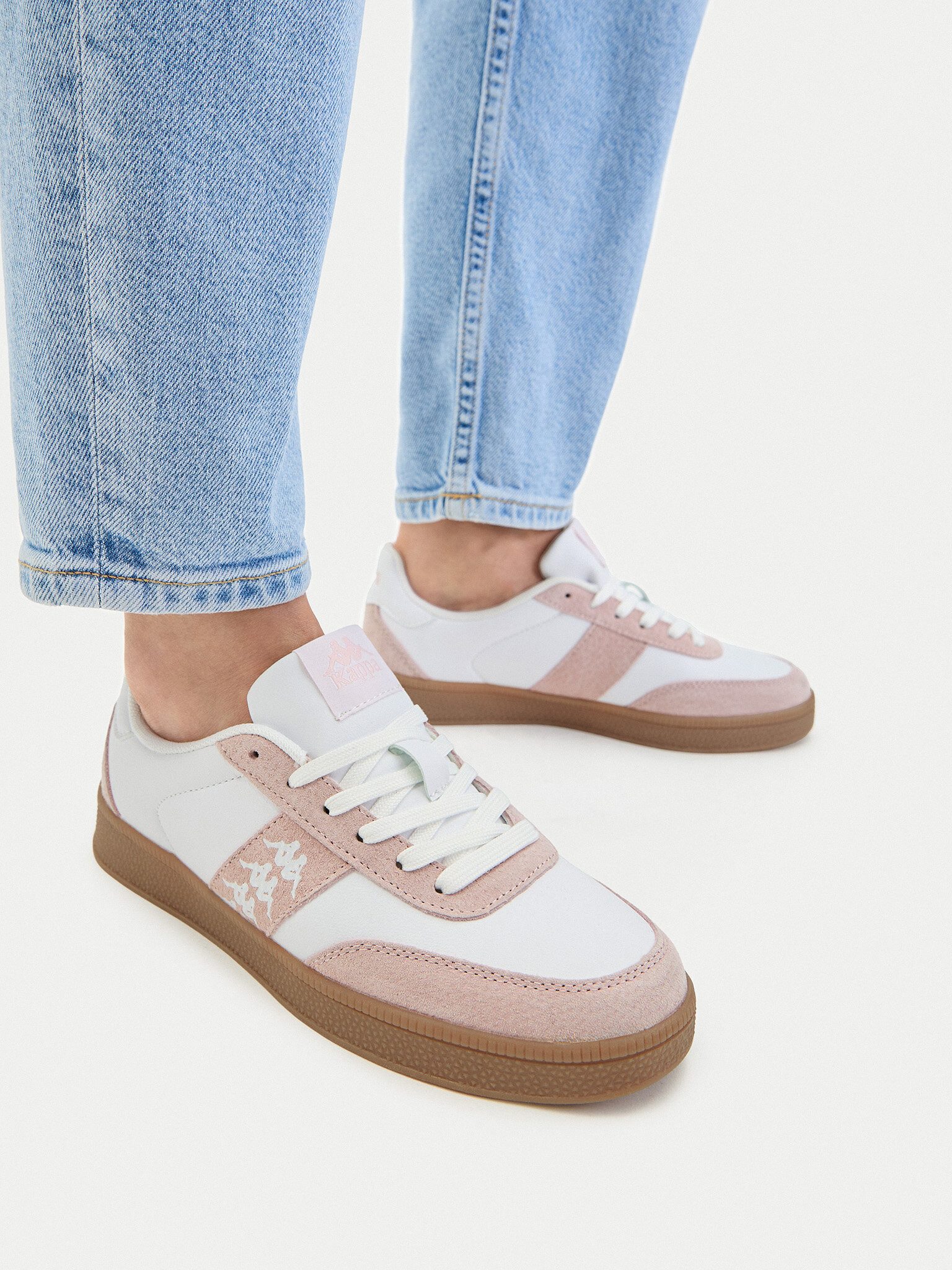 Kappa Kappa Damenschuhe Weiß KAPPA-CEO-MP40-008Z(W) Weiß Pink Sneaker